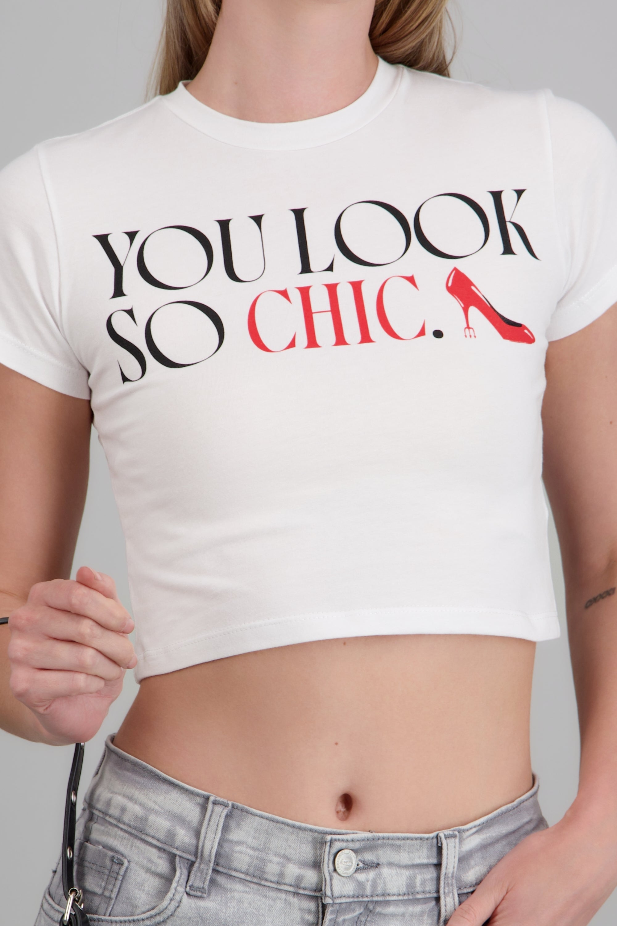 Playera you look so chic DWP BLANCO
