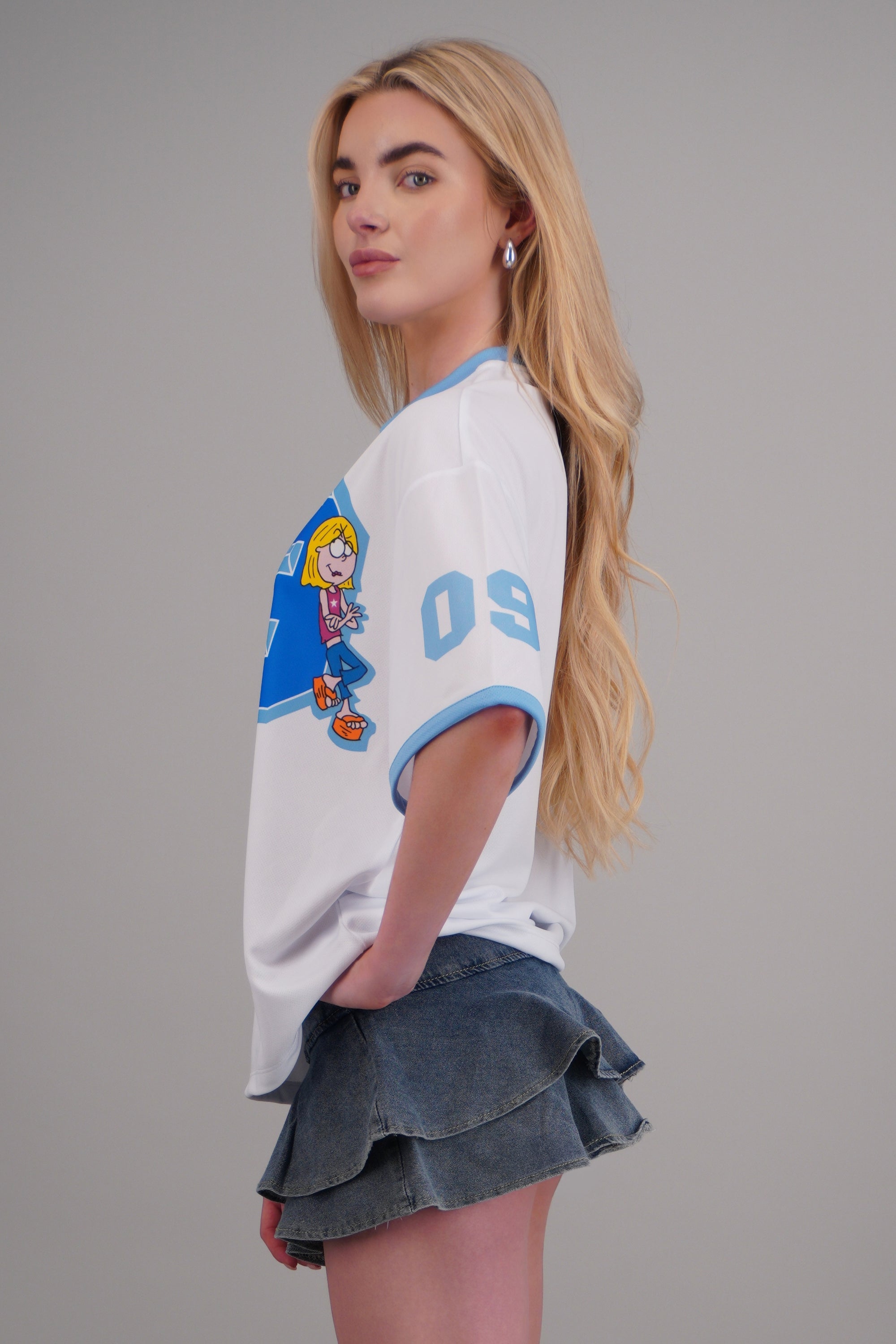 Playera deportiva Lizzie Mcguire numero BLANCO