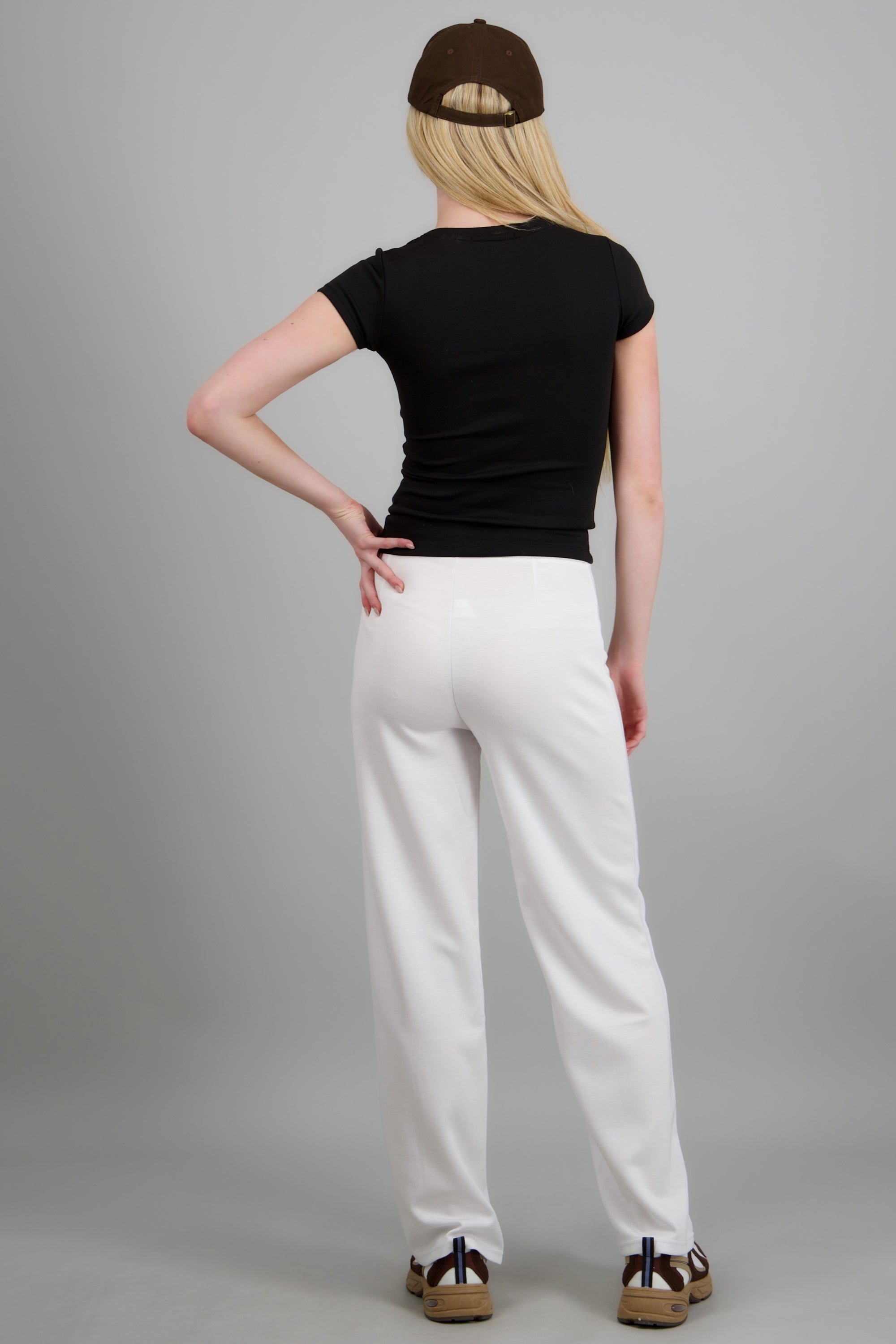 Pantalon amplio modal BLANCO