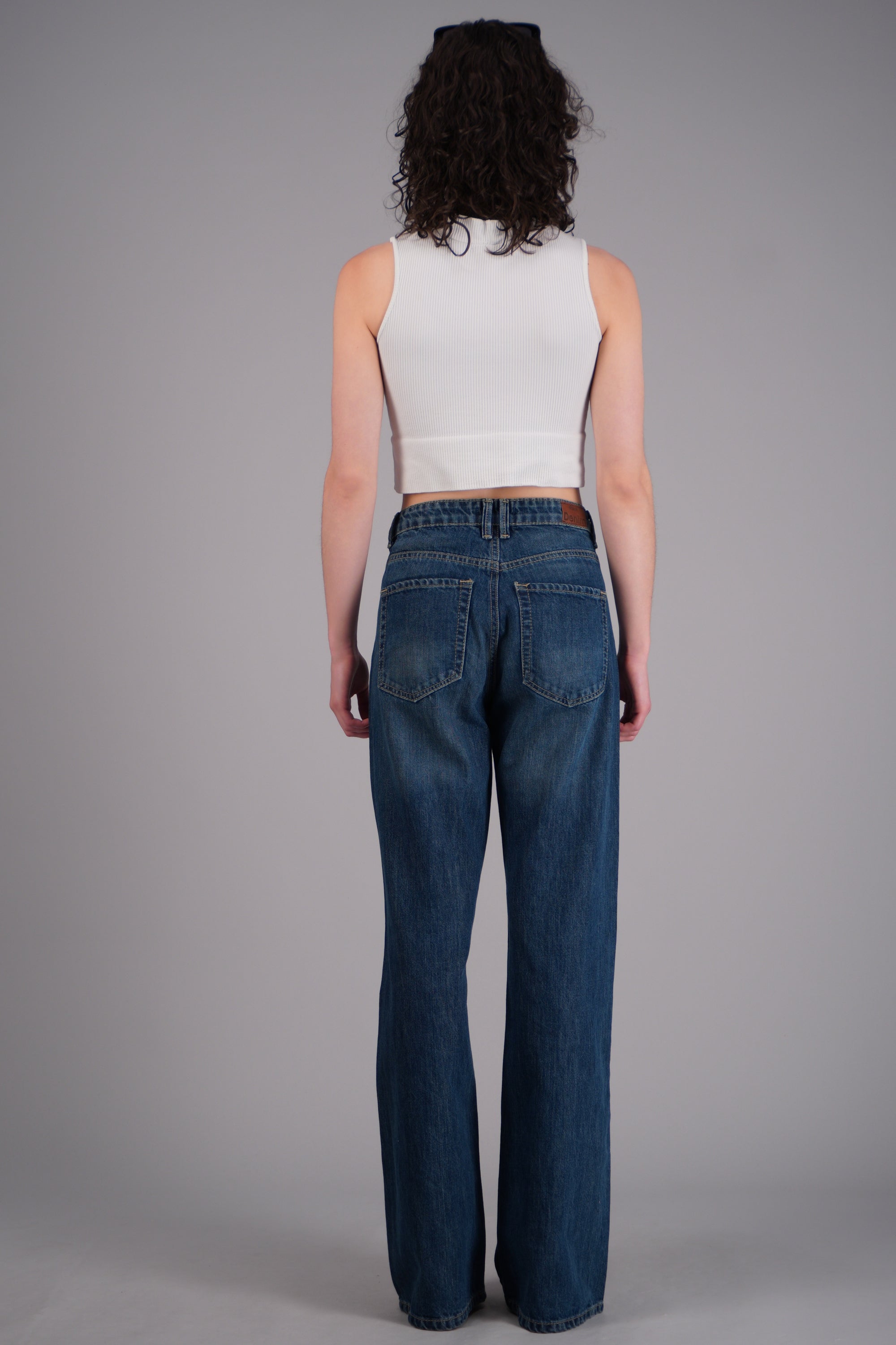 Jeans flare entintados MEDIUM WASH