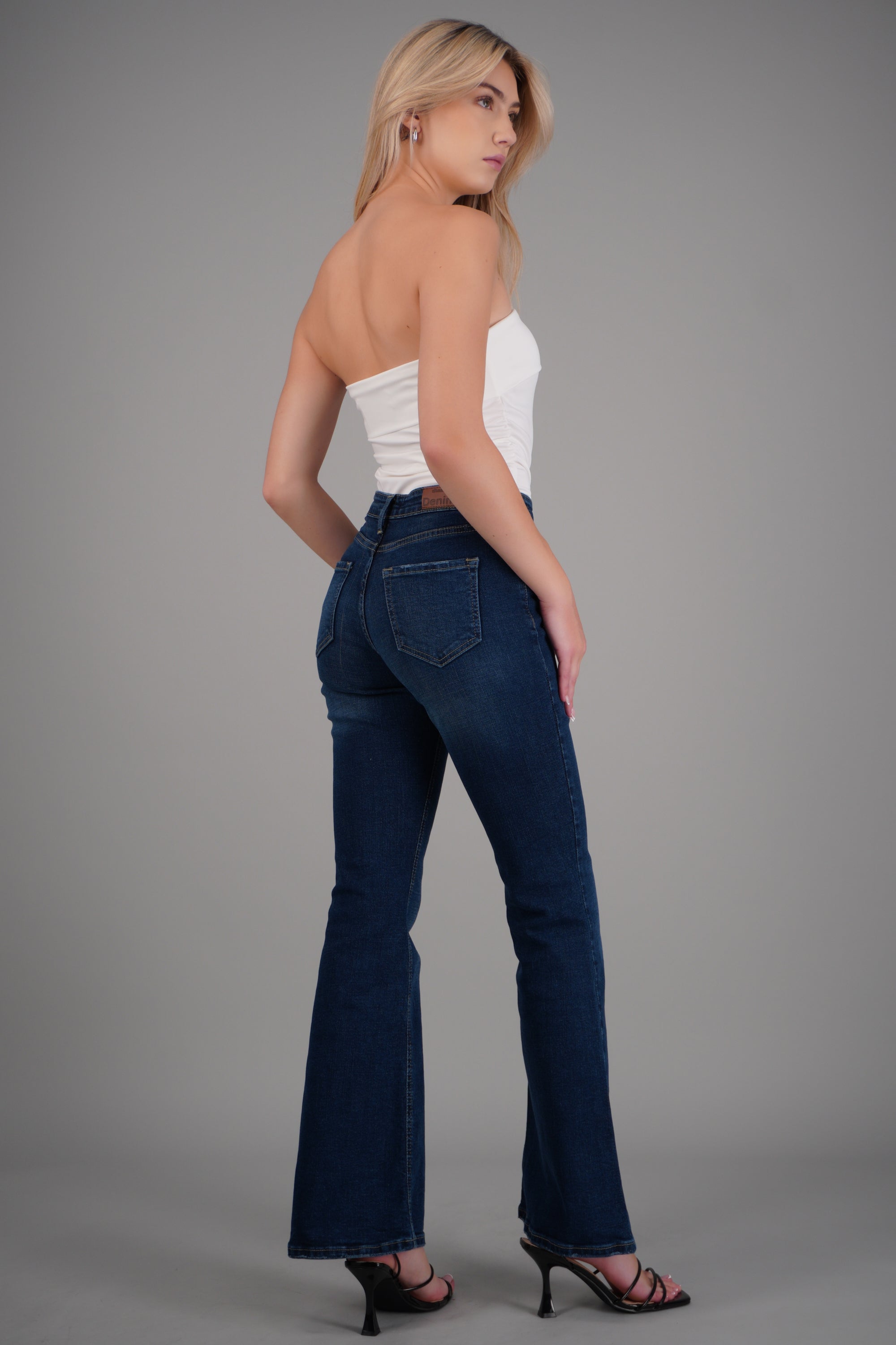 Jeans flare skinny DARK WASH