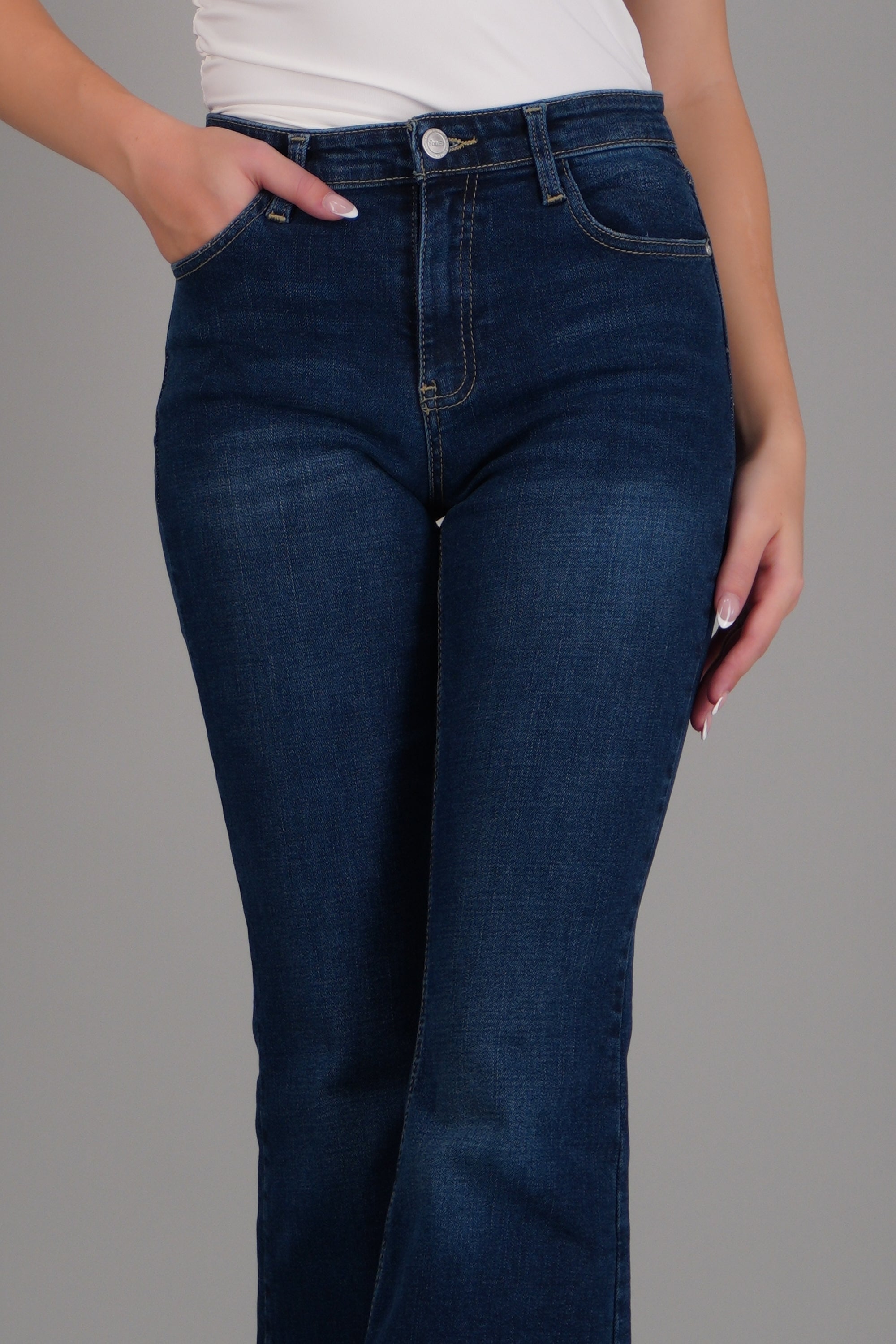 Jeans flare skinny DARK WASH