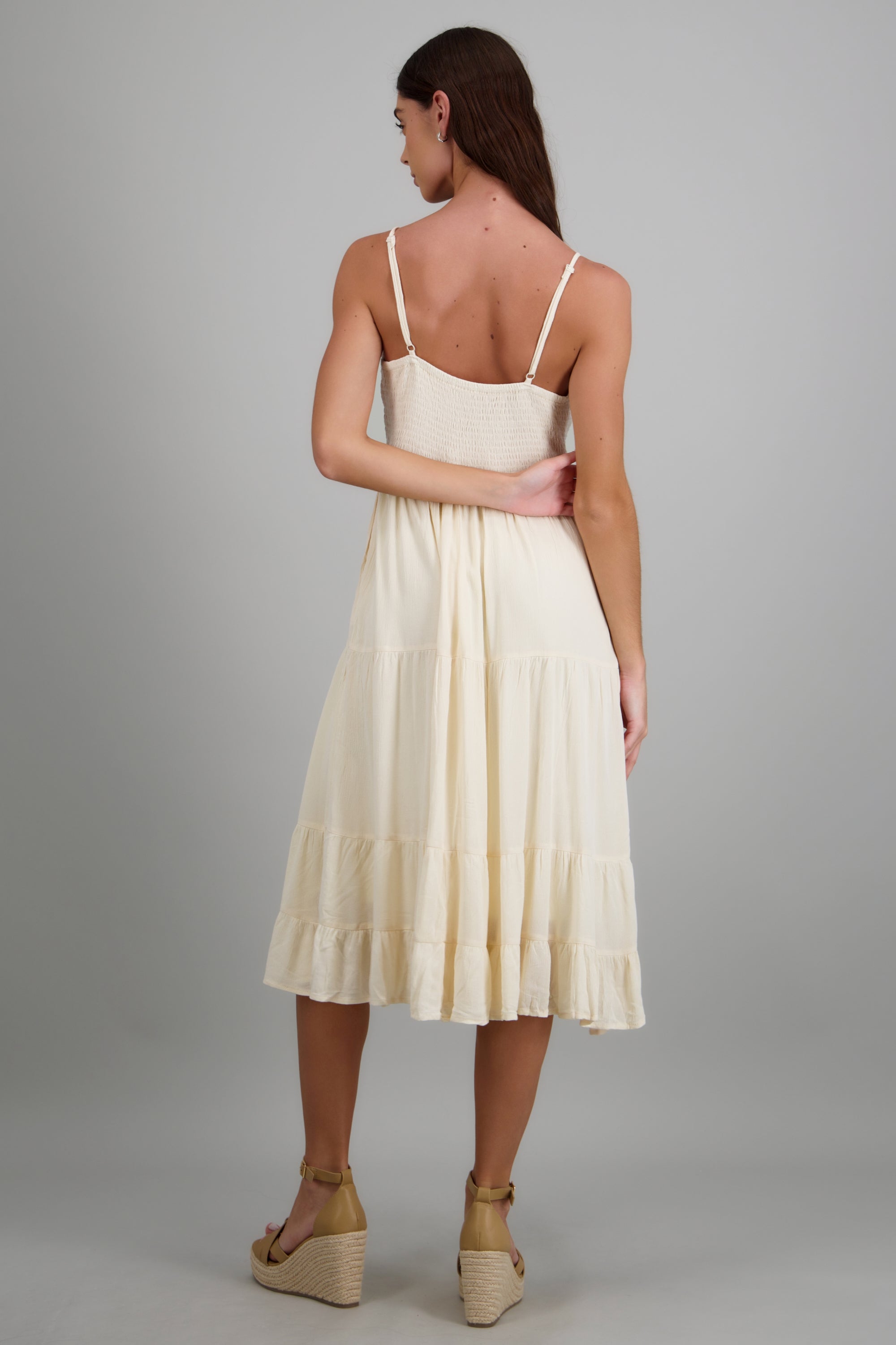 Vestido maxi con crochet ARENA