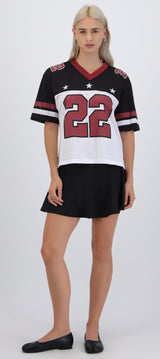 Playera tipojersey constraste estrellas
