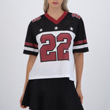 Playera tipojersey constraste estrellas