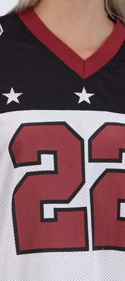 Playera tipojersey constraste estrellas
