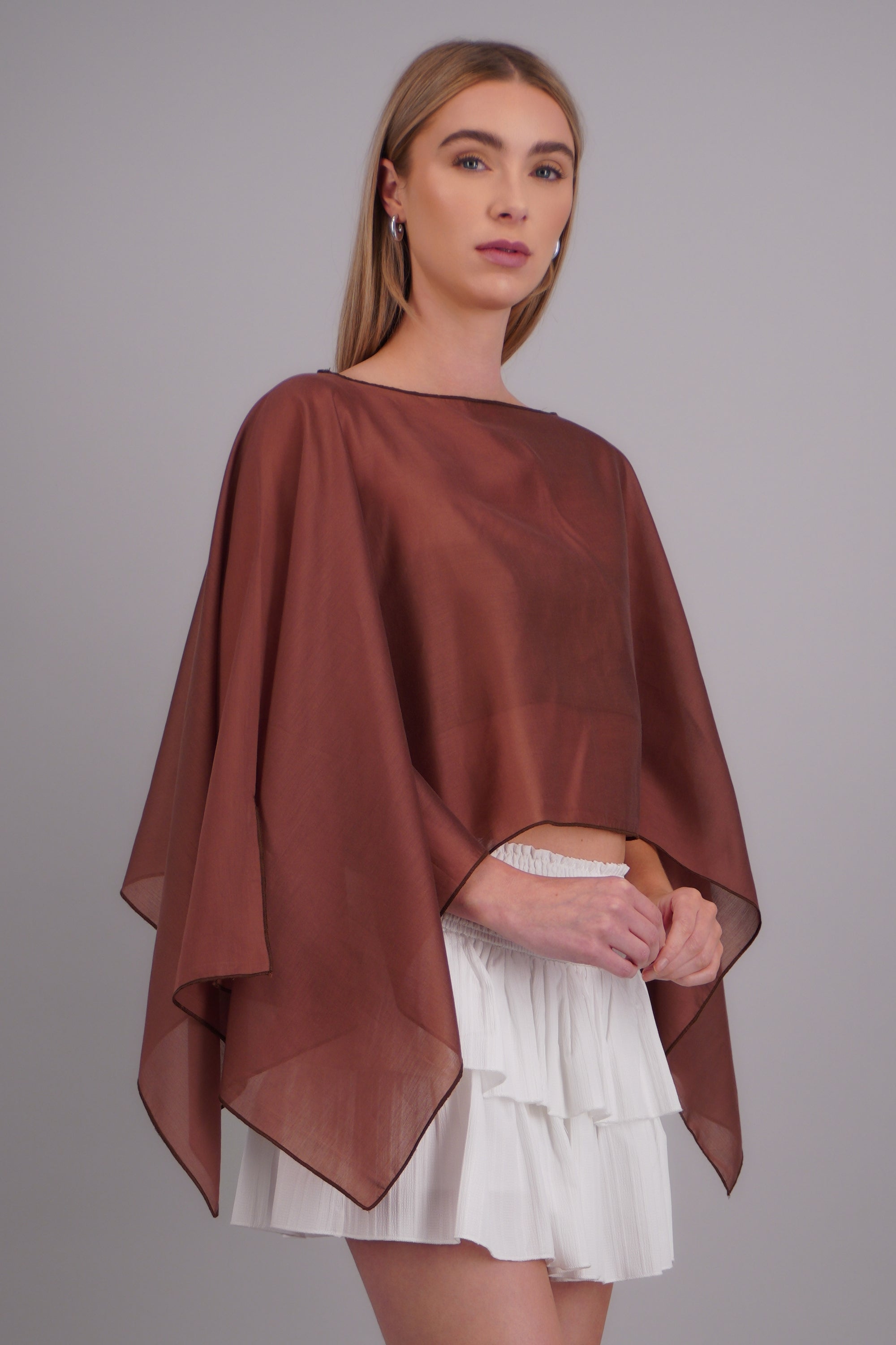 Blusa transparente gasa CAFE