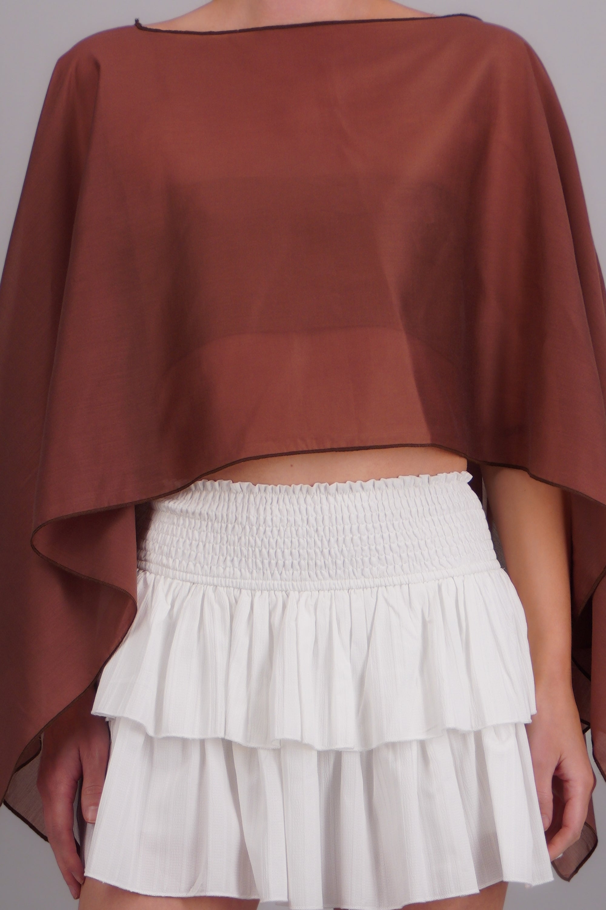 Blusa transparente gasa CAFE