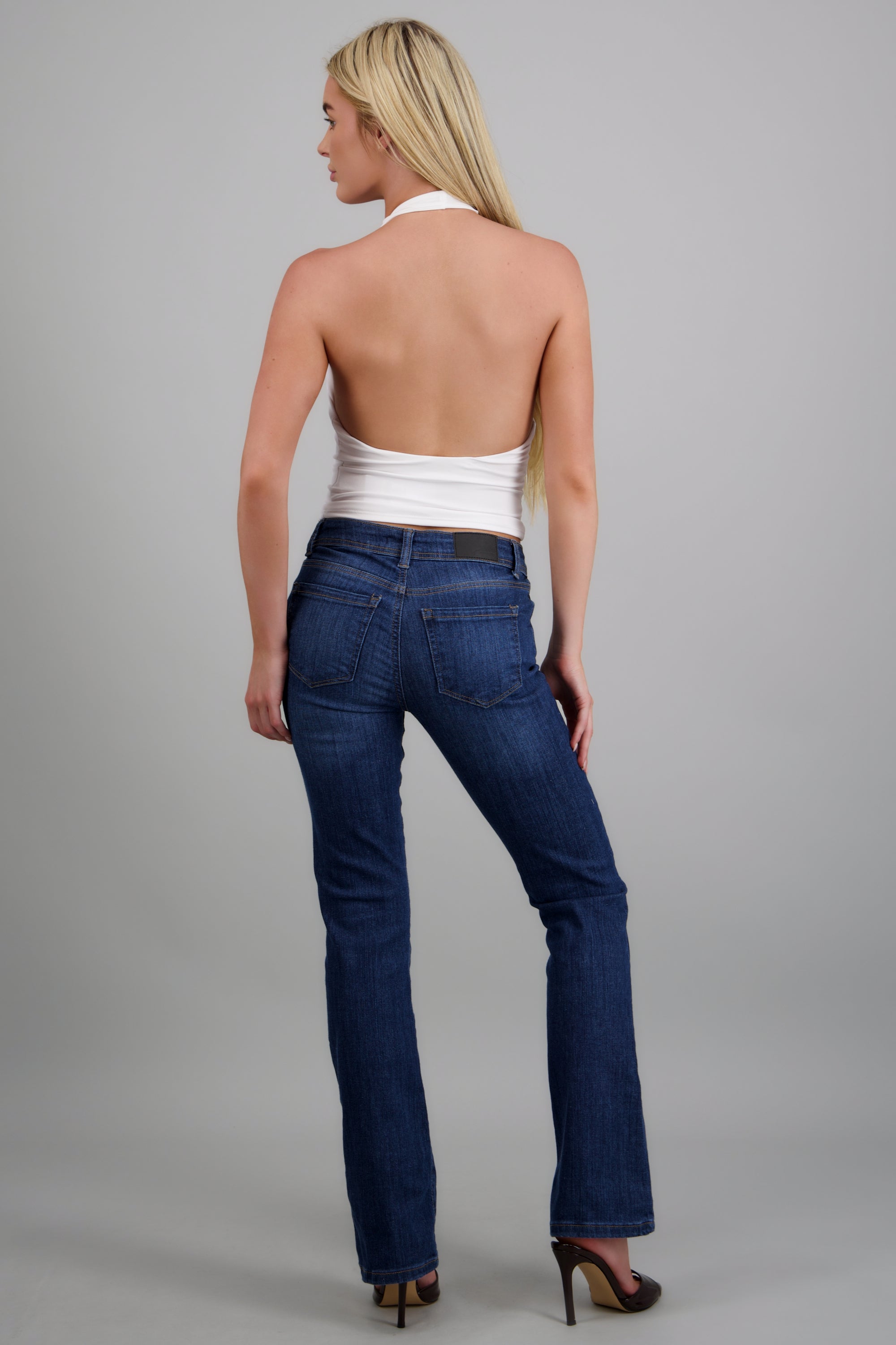 Jeans flare slim basico DARK WASH