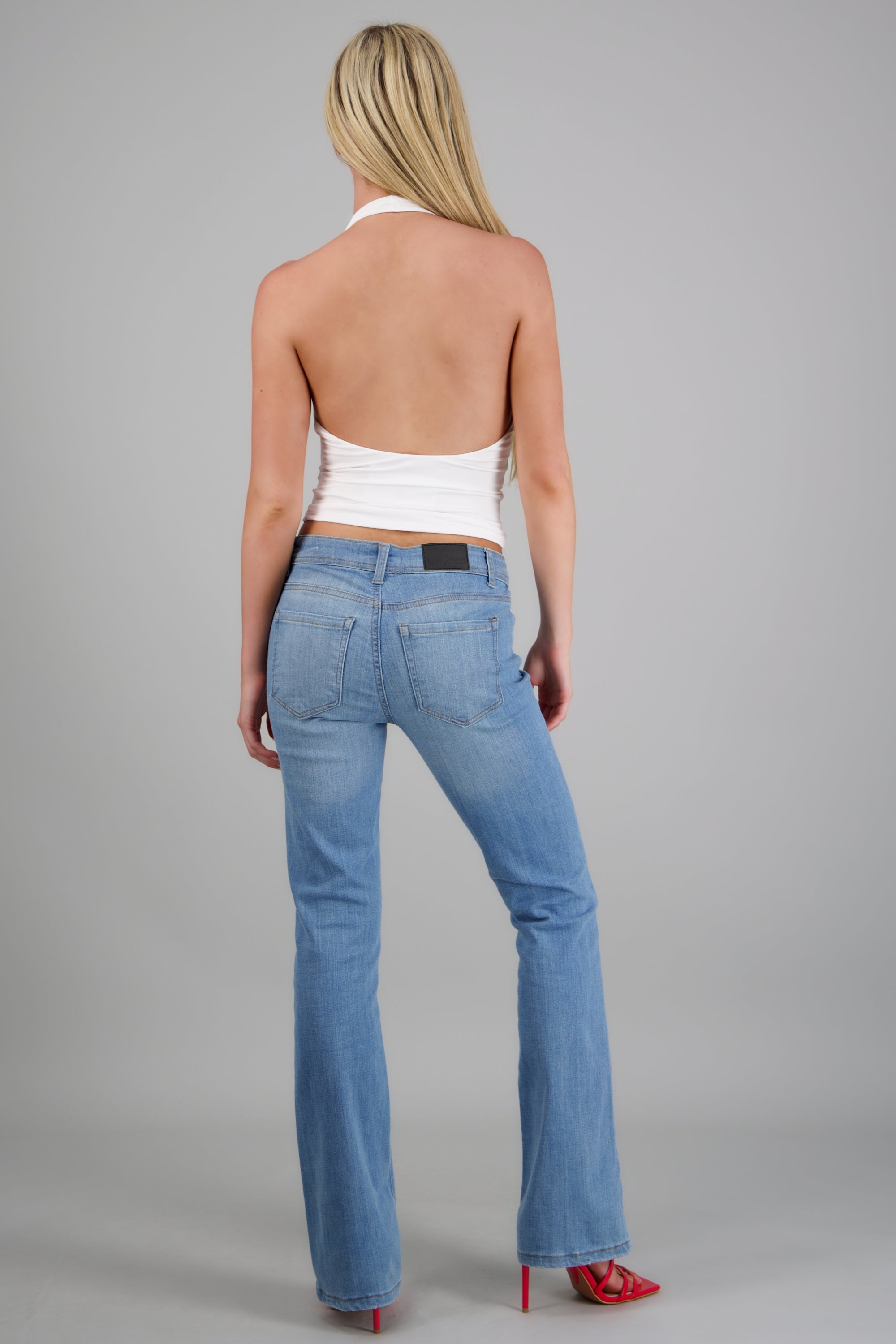 Jeans flare slim basico MEDIUM WASH