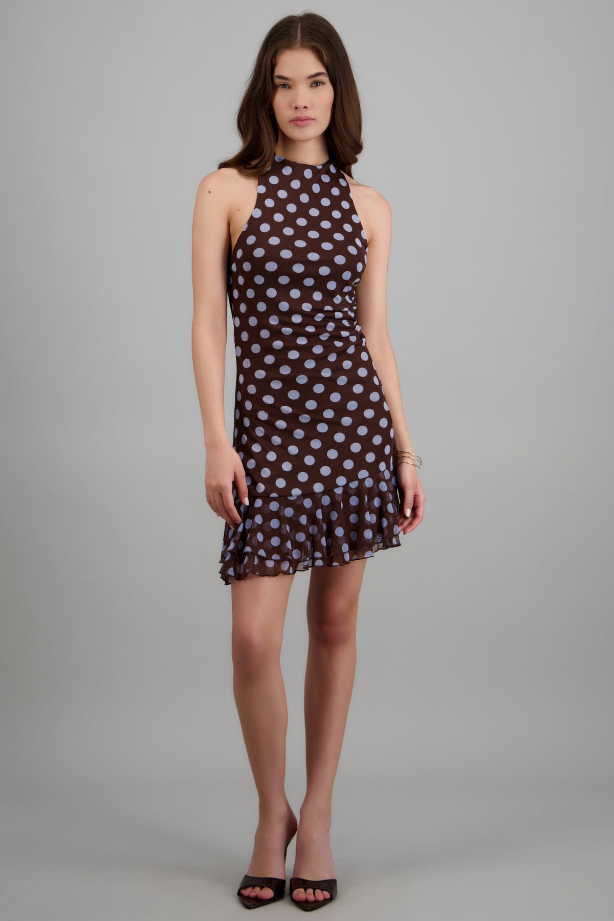 Vestido mini estampado polka CAFE COMBO