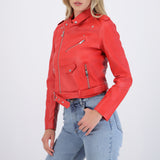 Biker cruzada detalle botones