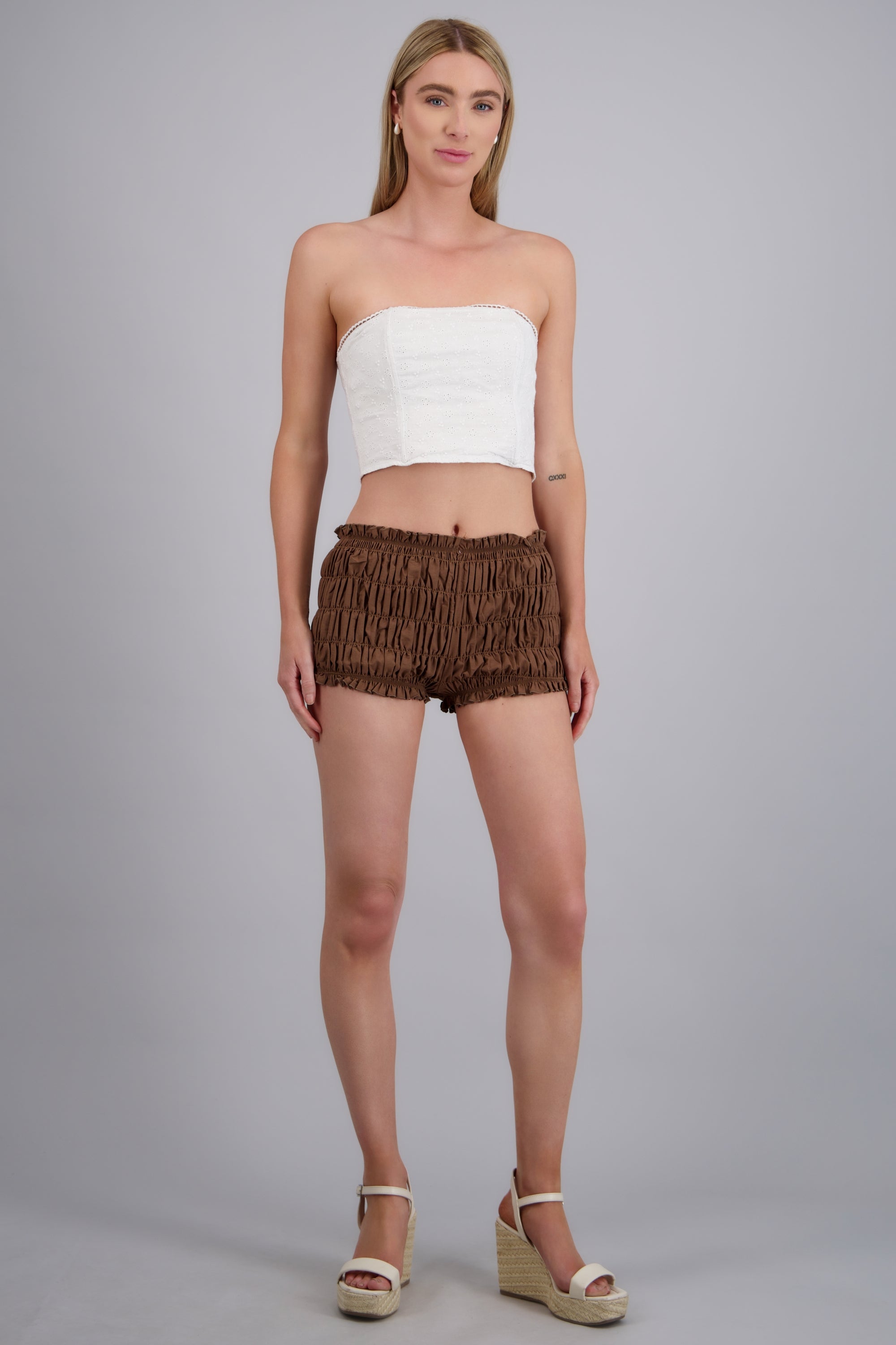 Shorts mini smock