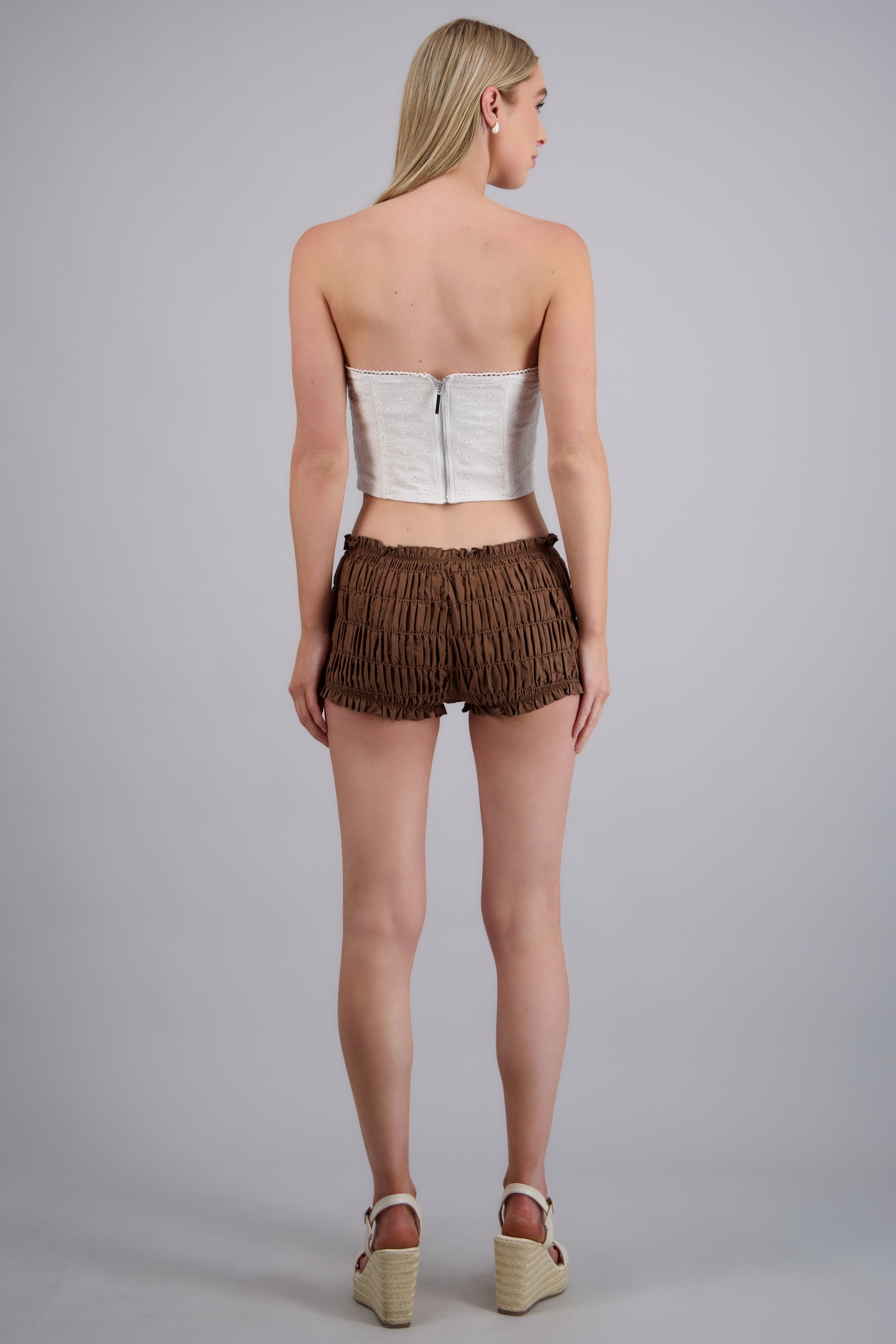 Shorts mini smock