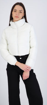 Chamarra puffer crop