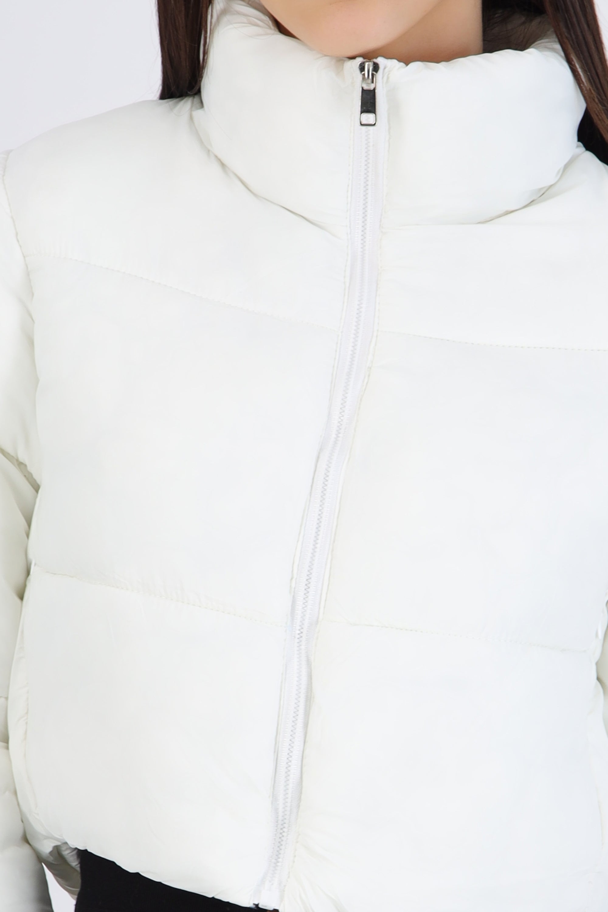 Chamarra puffer crop