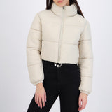 Chamarra puffer crop