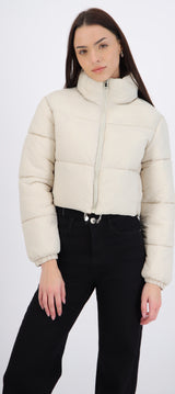 Chamarra puffer crop