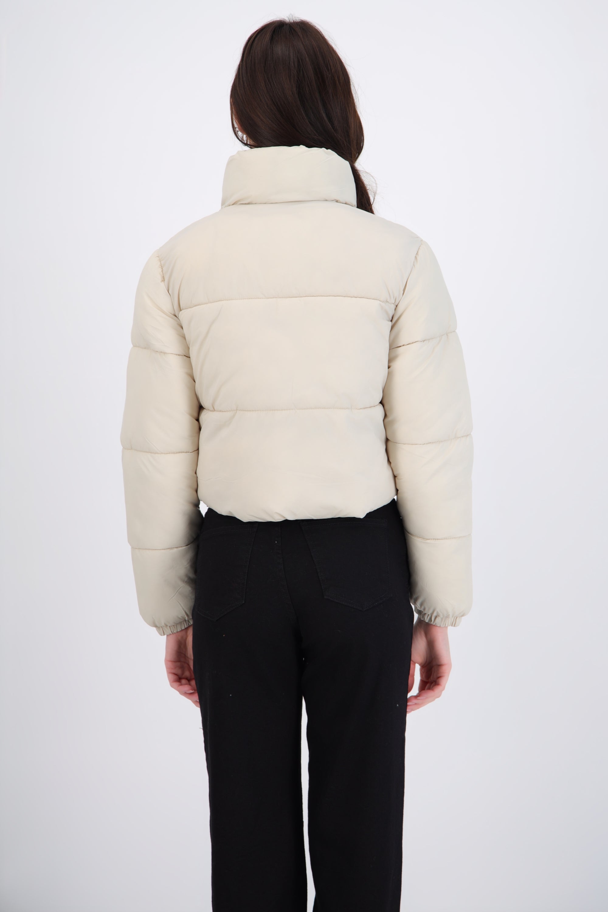 Chamarra puffer crop