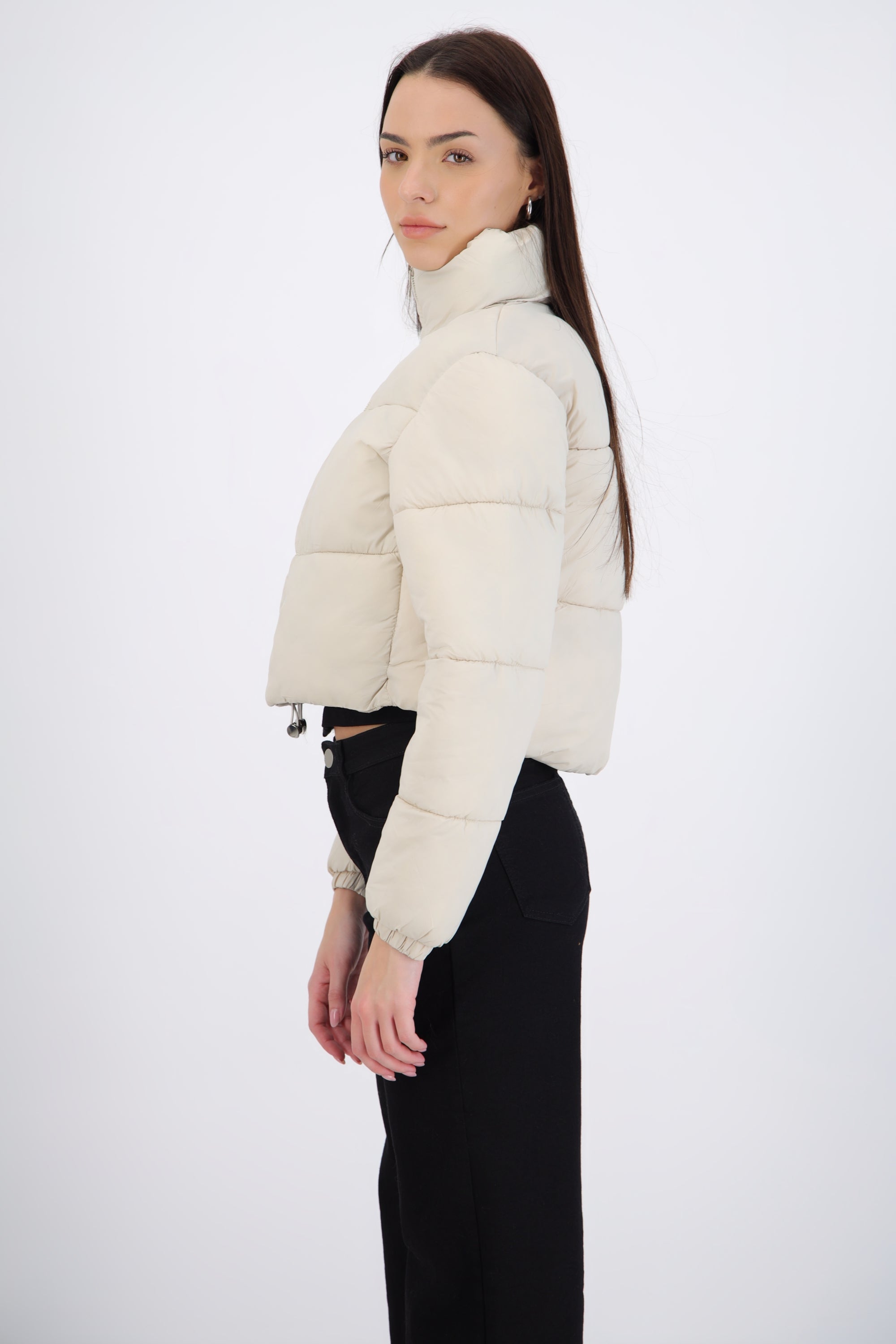 Chamarra puffer crop