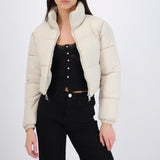 Chamarra puffer crop