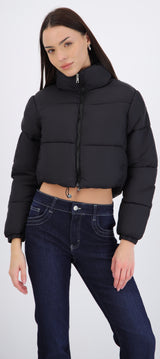 Chamarra puffer crop