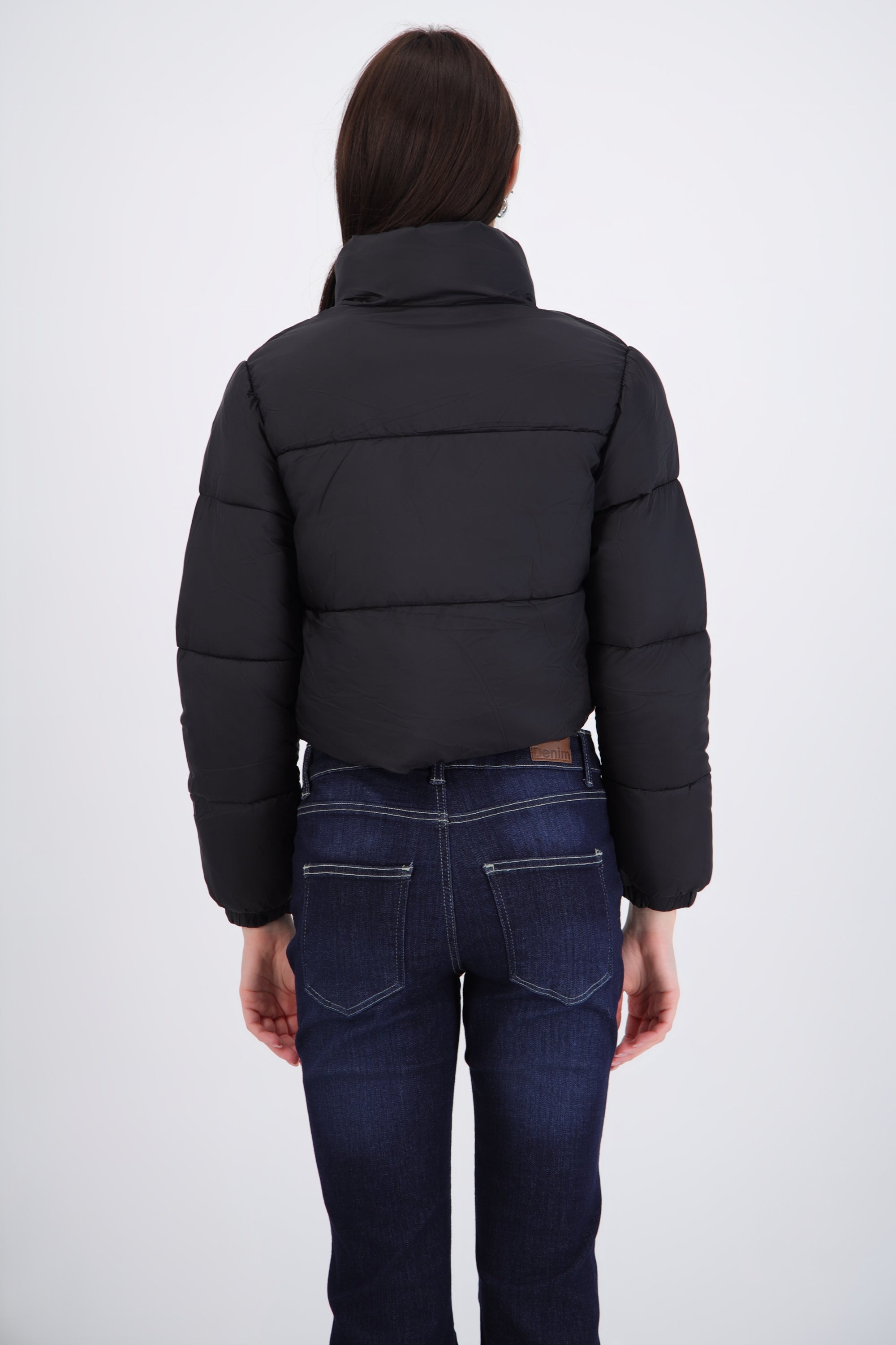 Chamarra puffer crop