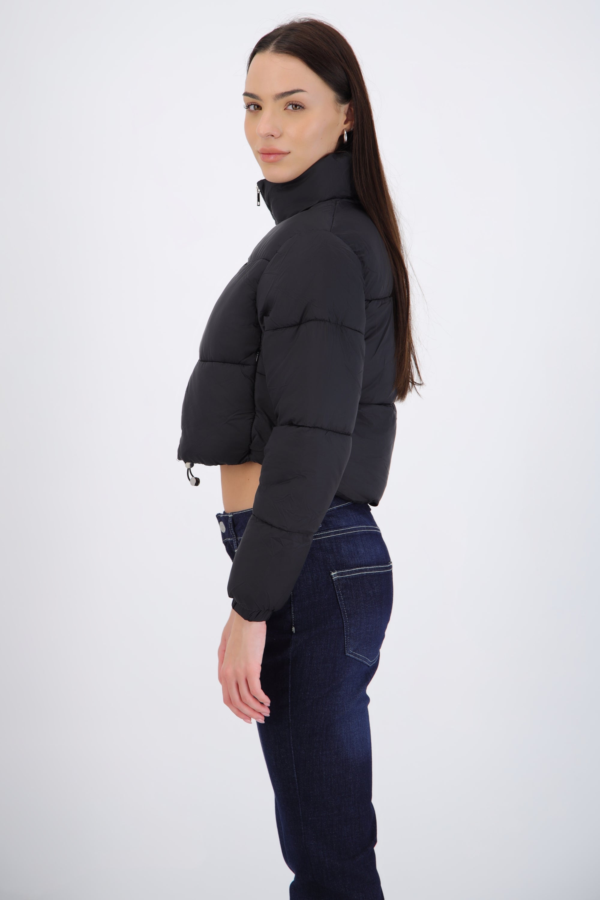 Chamarra puffer crop