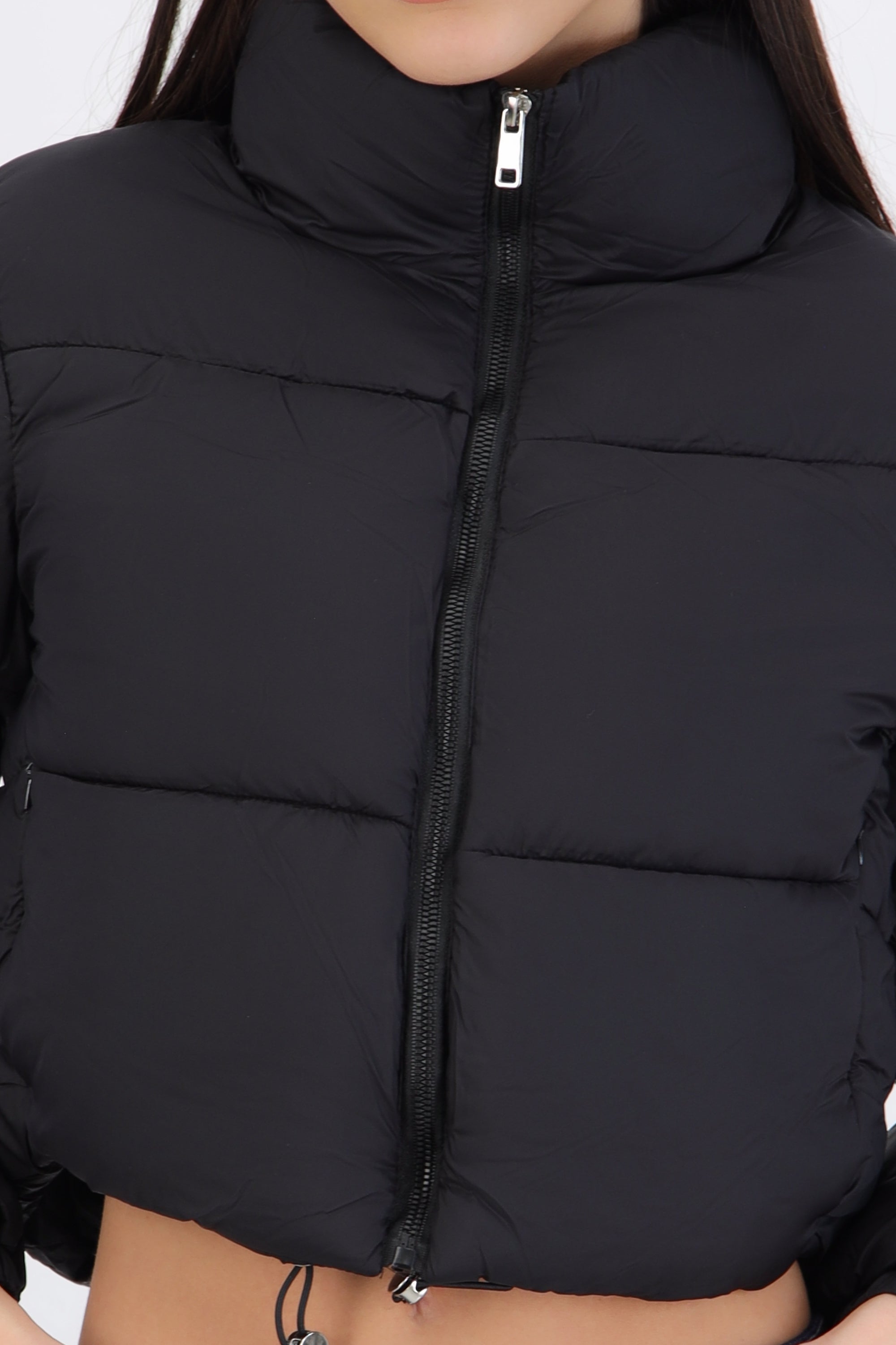 Chamarra puffer crop