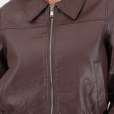 Chamarra pu bomber