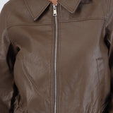 Chamarra pu bomber