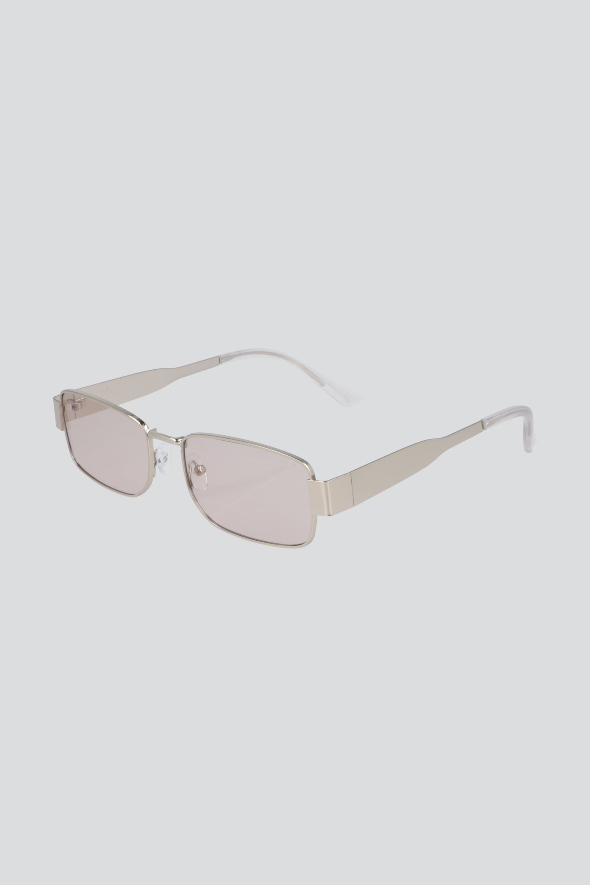 Lentes rectángulo delgados BEIGE