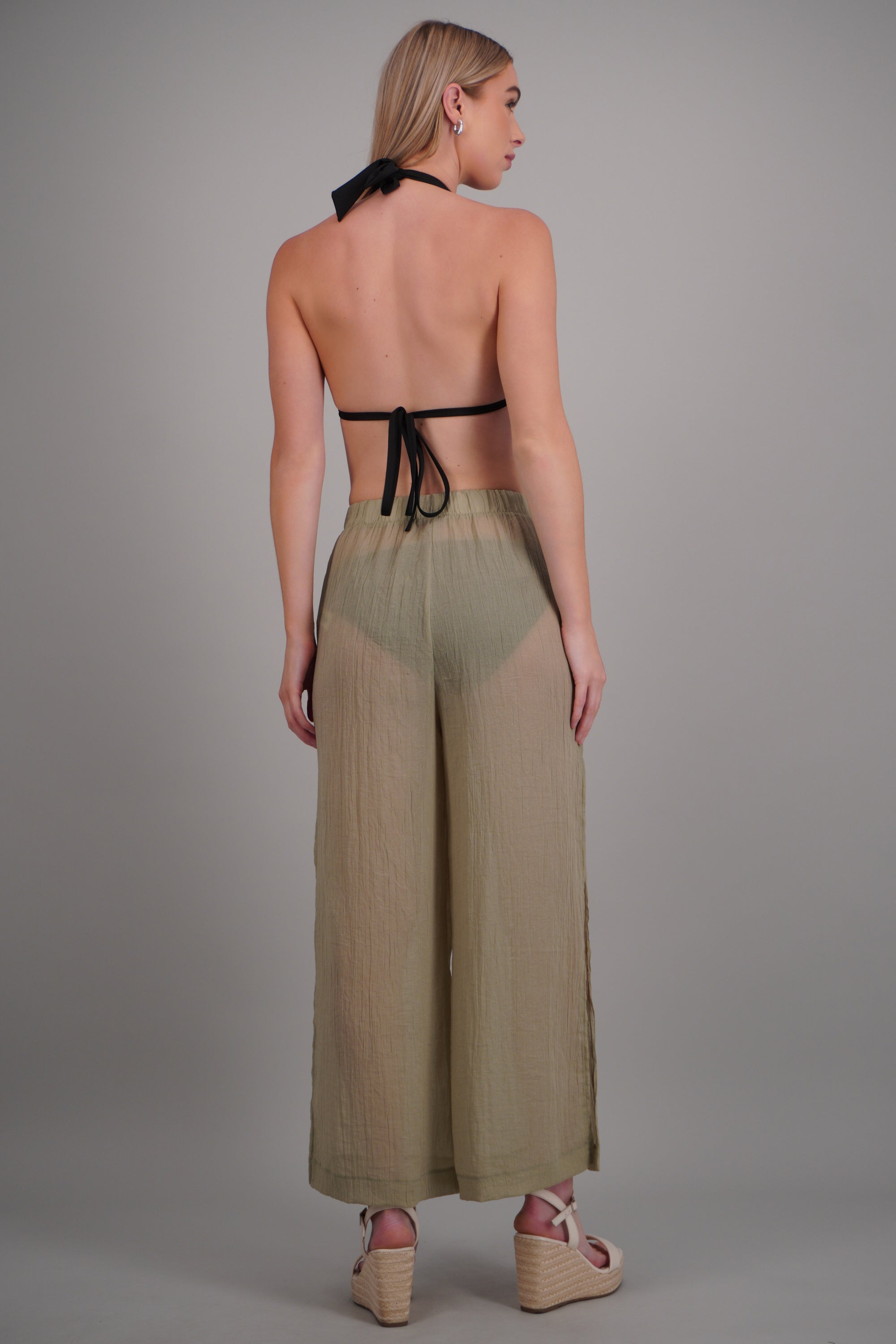 Pantalones ligeros con bolsas OLIVO