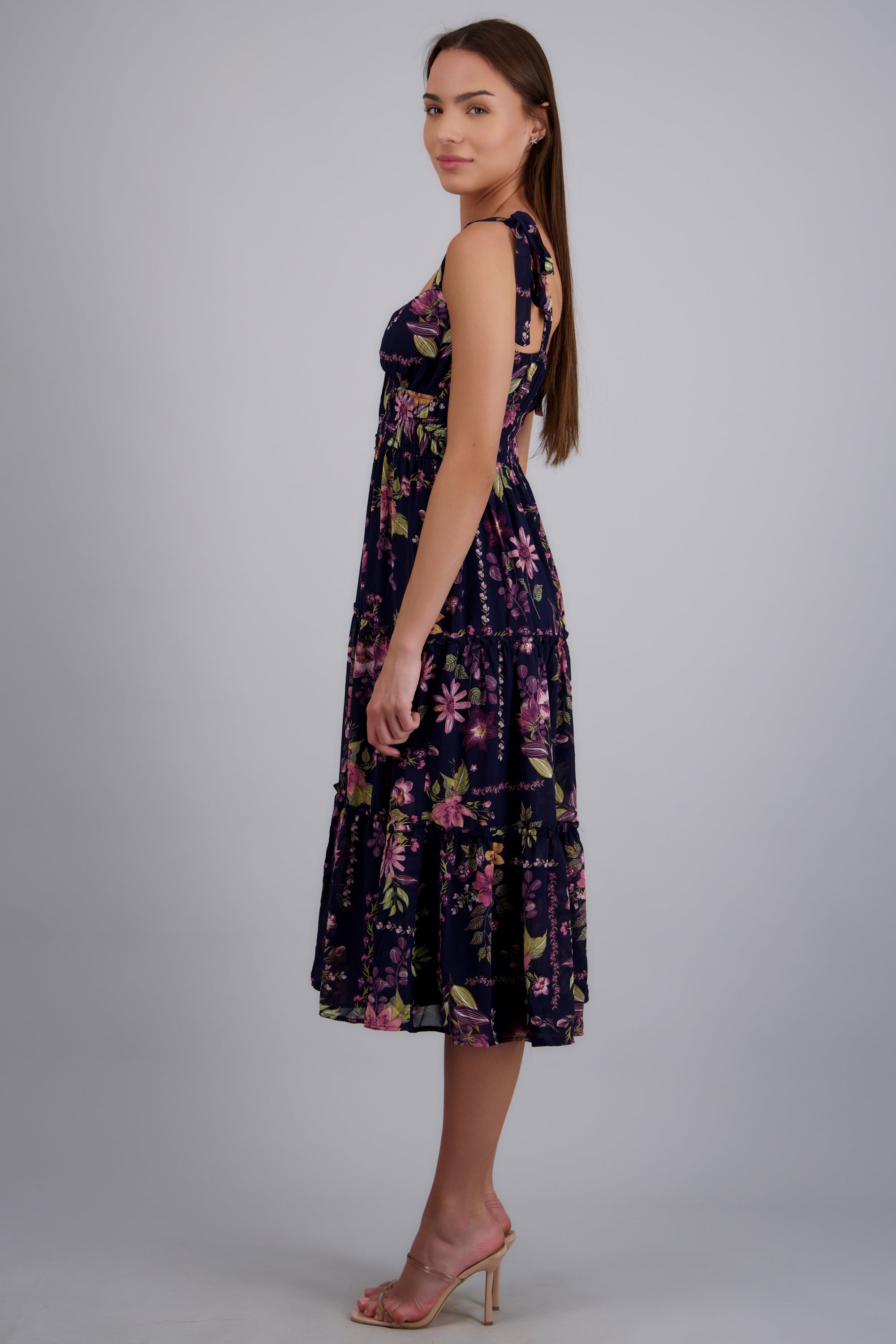 Vestido flores con tirantes MARINO COMBO