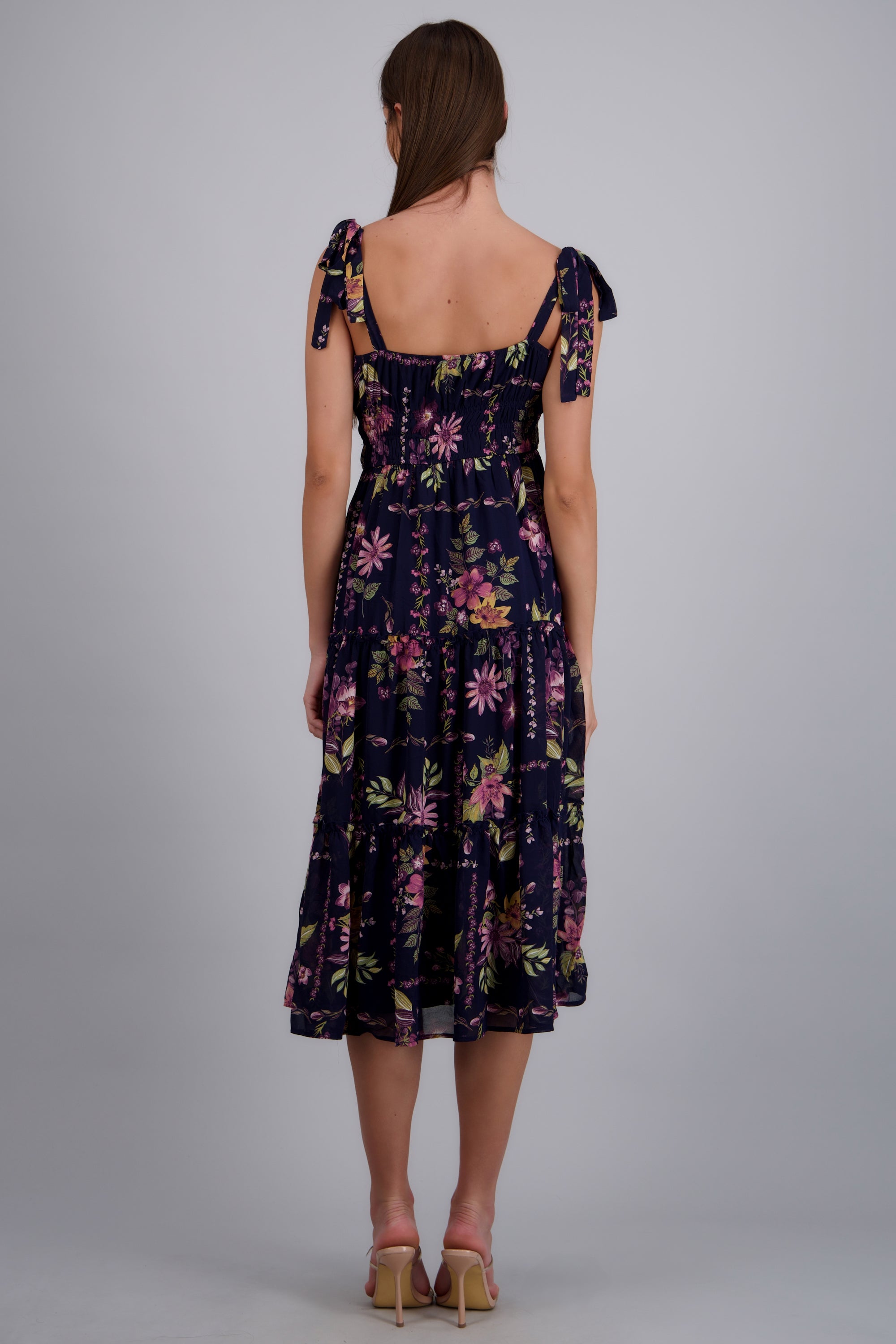 Vestido flores con tirantes MARINO COMBO