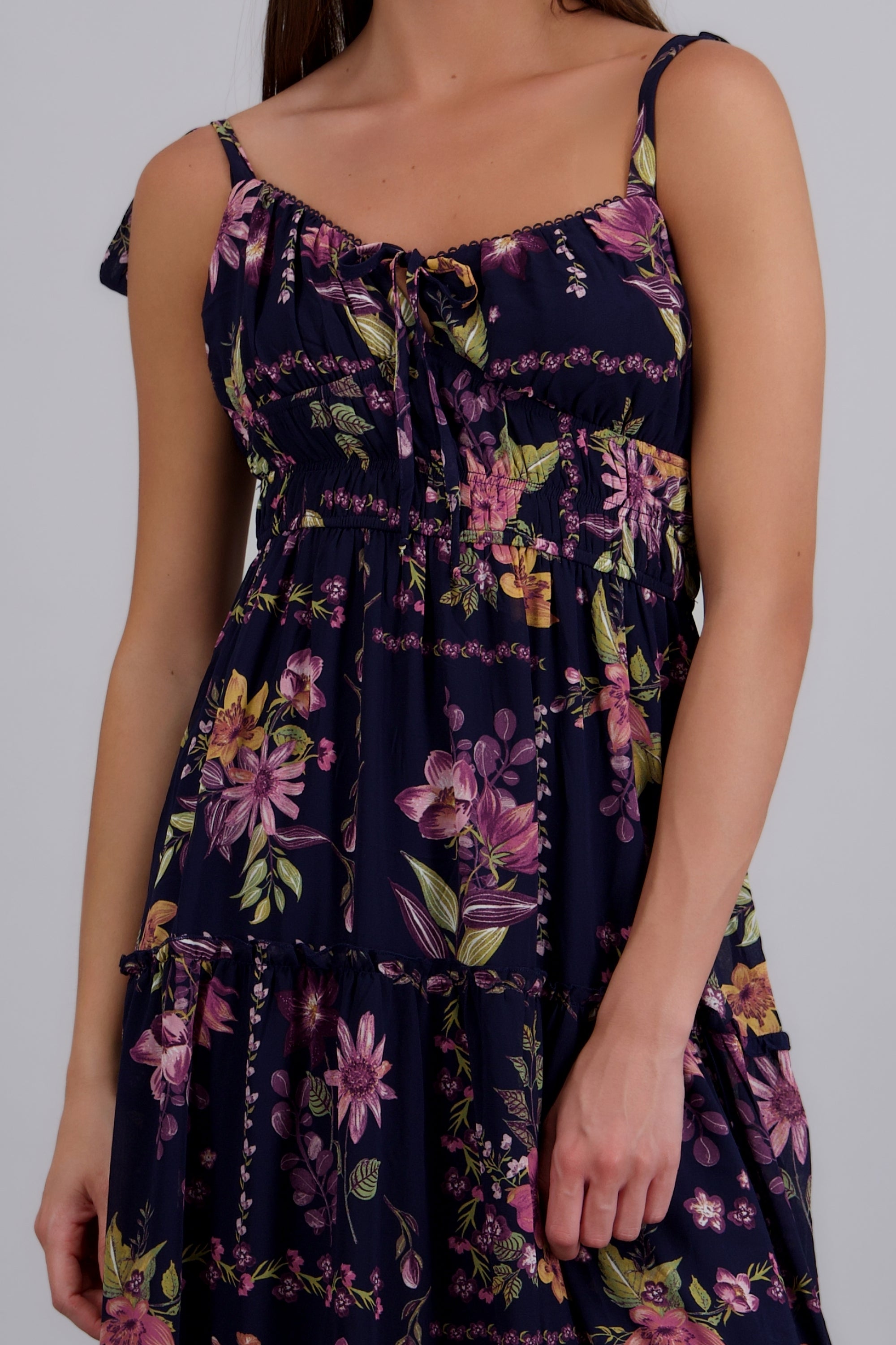 Vestido flores con tirantes MARINO COMBO