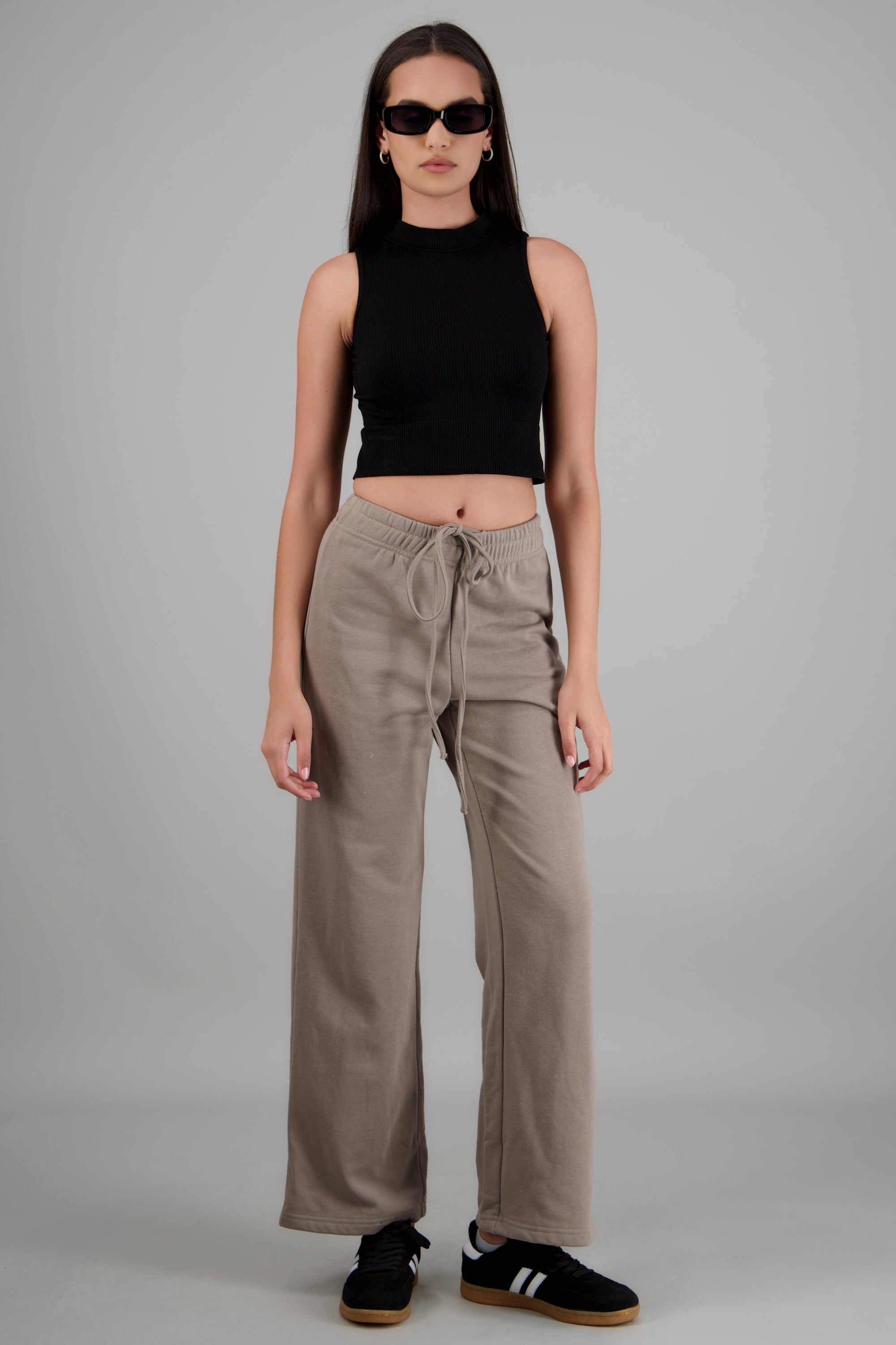 Pants lisos estrellas GRIS CLARO