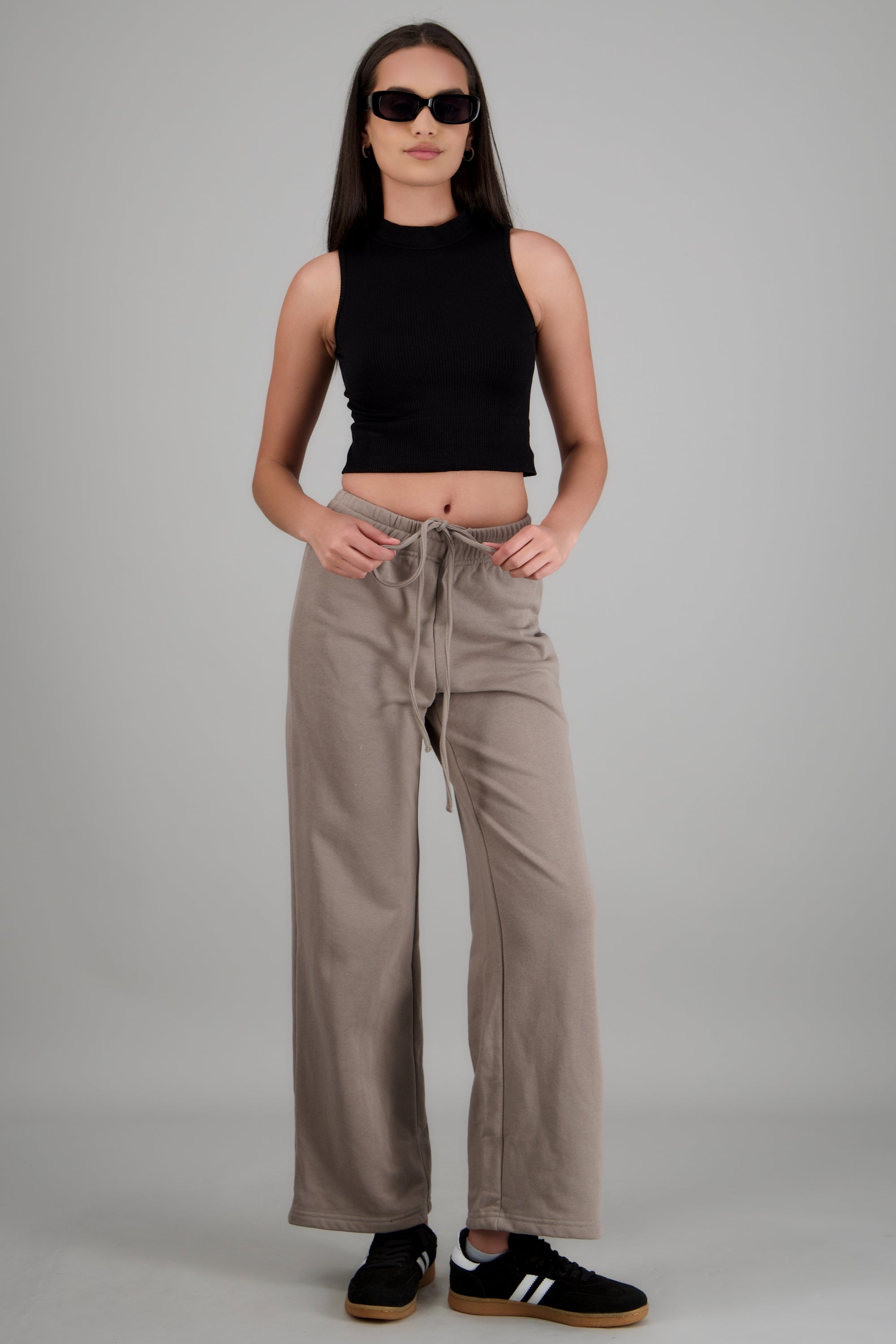 Pants lisos estrellas GRIS CLARO