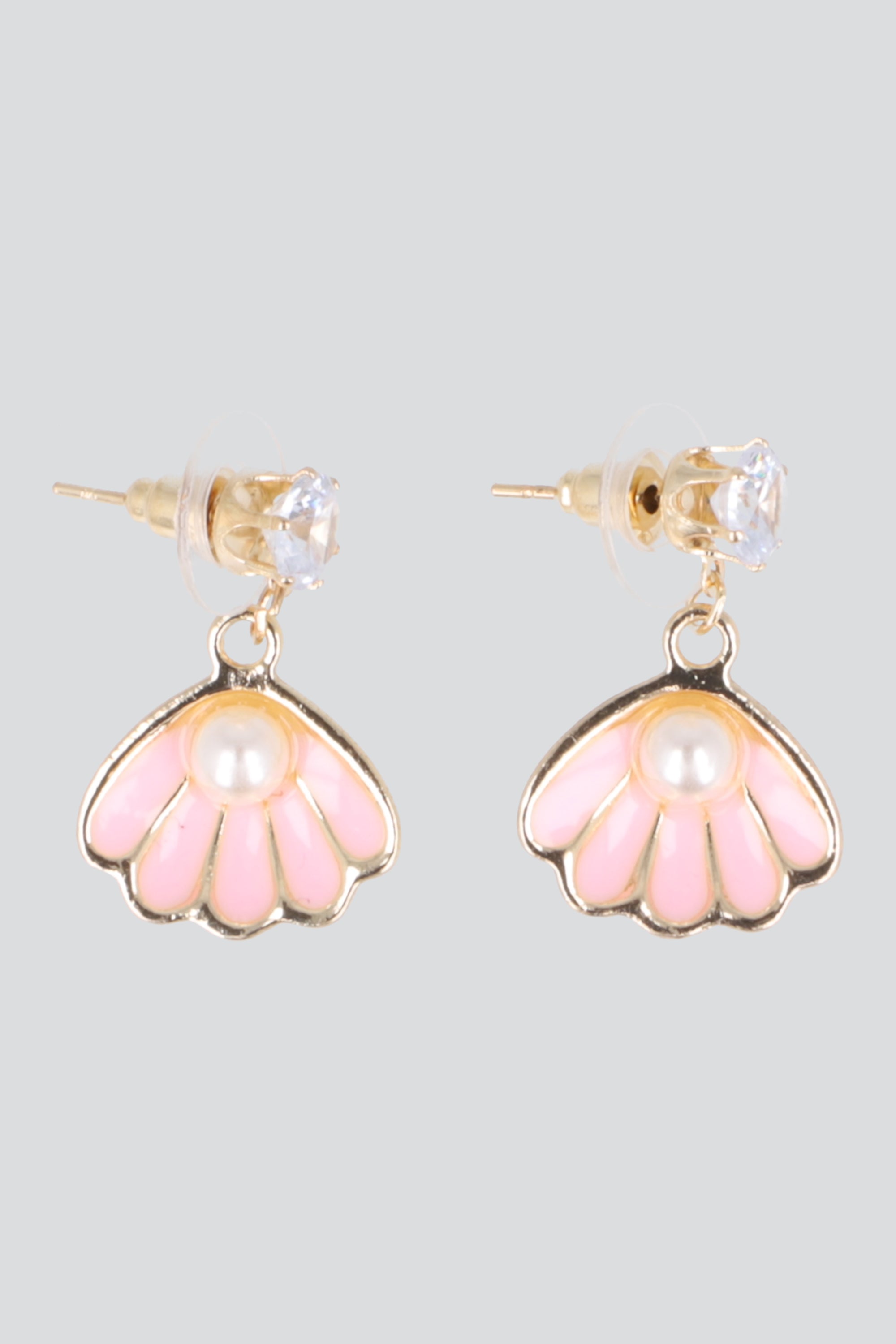 Aretes concha color ROSA