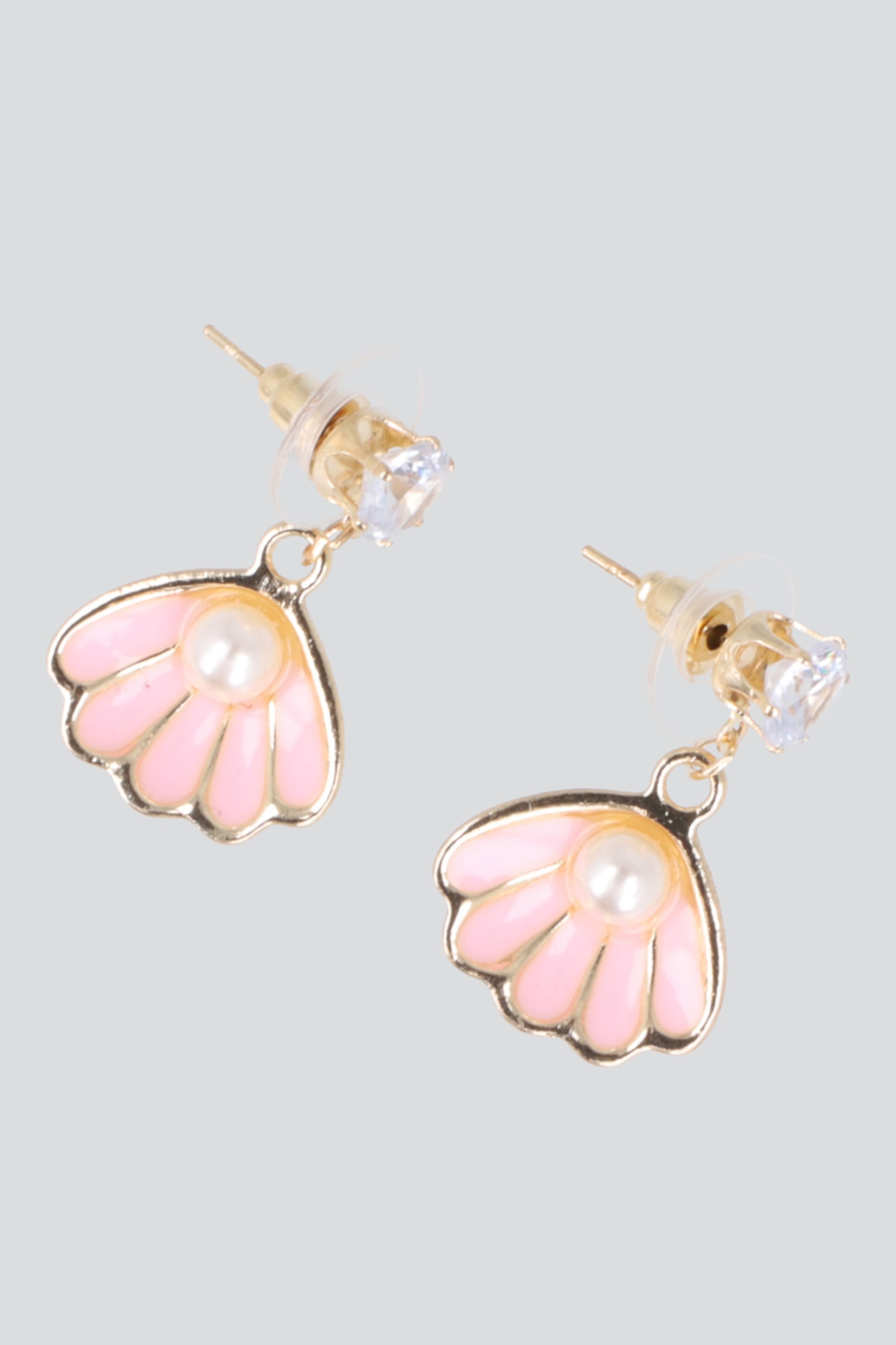 Aretes concha color ROSA