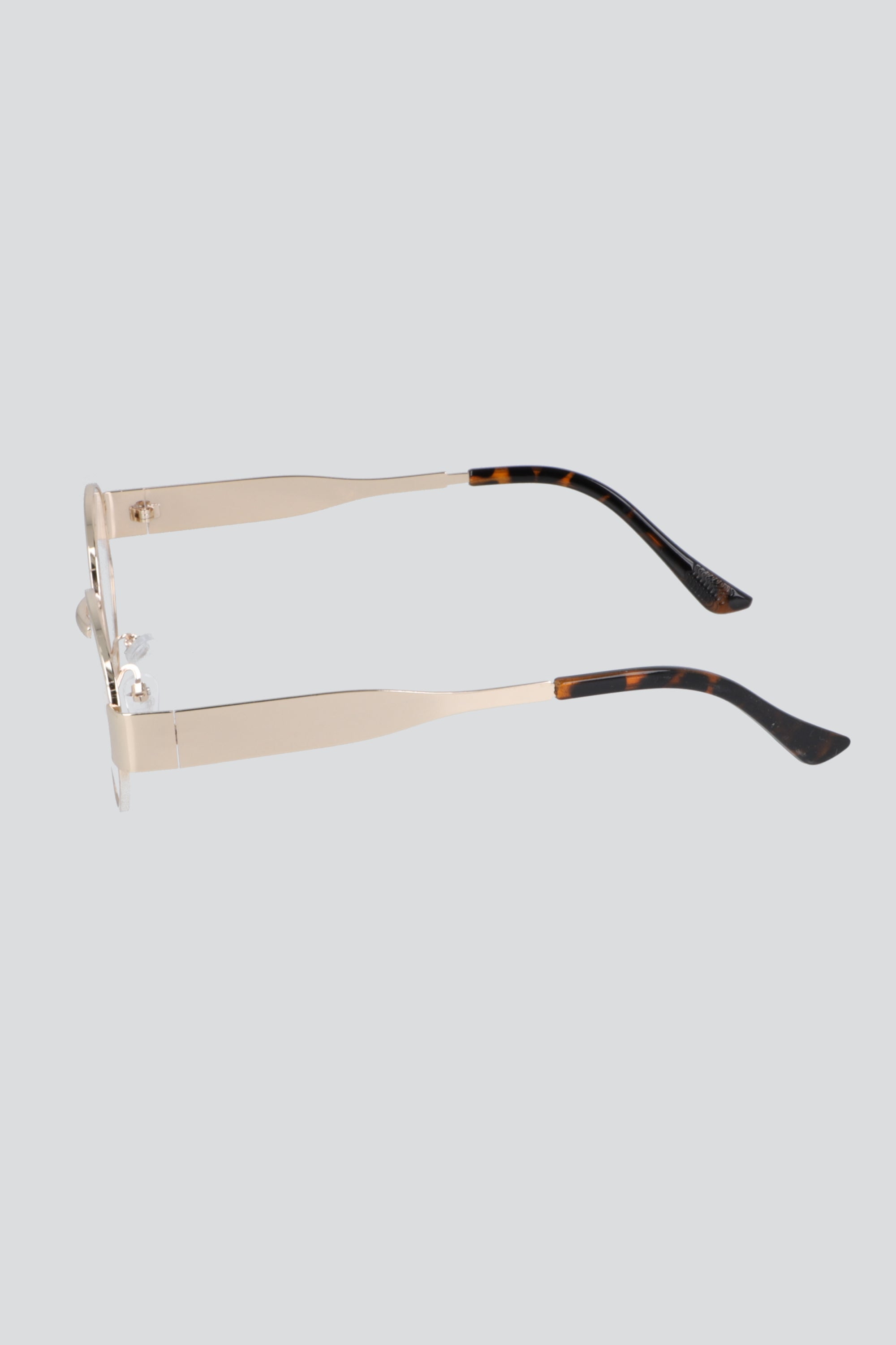 Lentes ovalados retro luz azul ORO