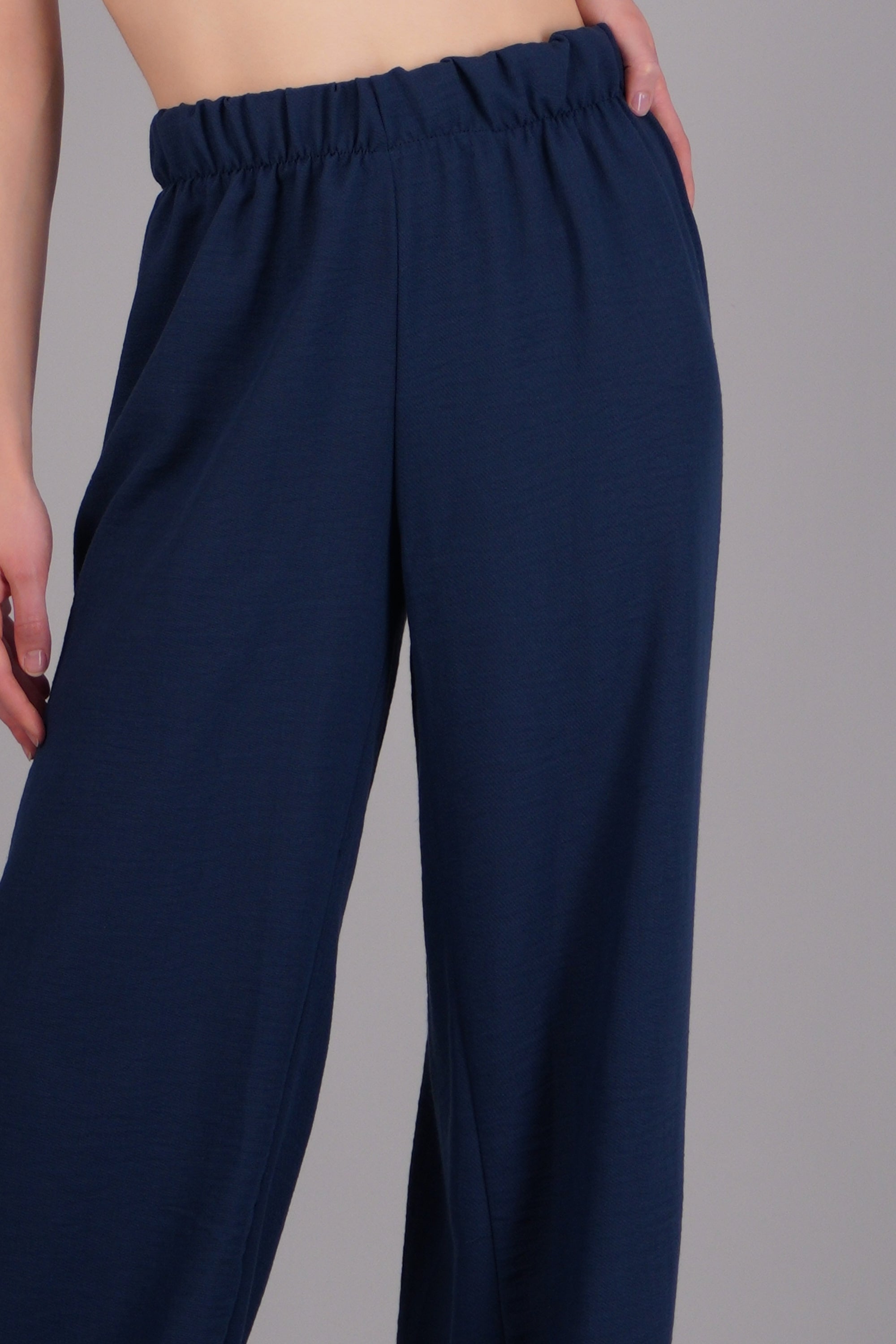 Pantalon recto liso MARINO