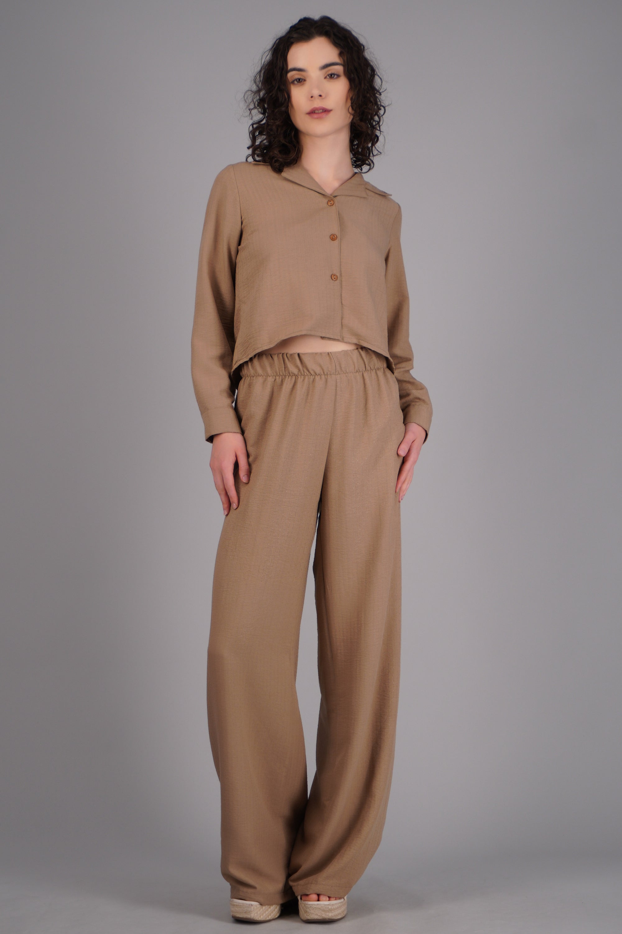 Pantalon pretina elastico BEIGE