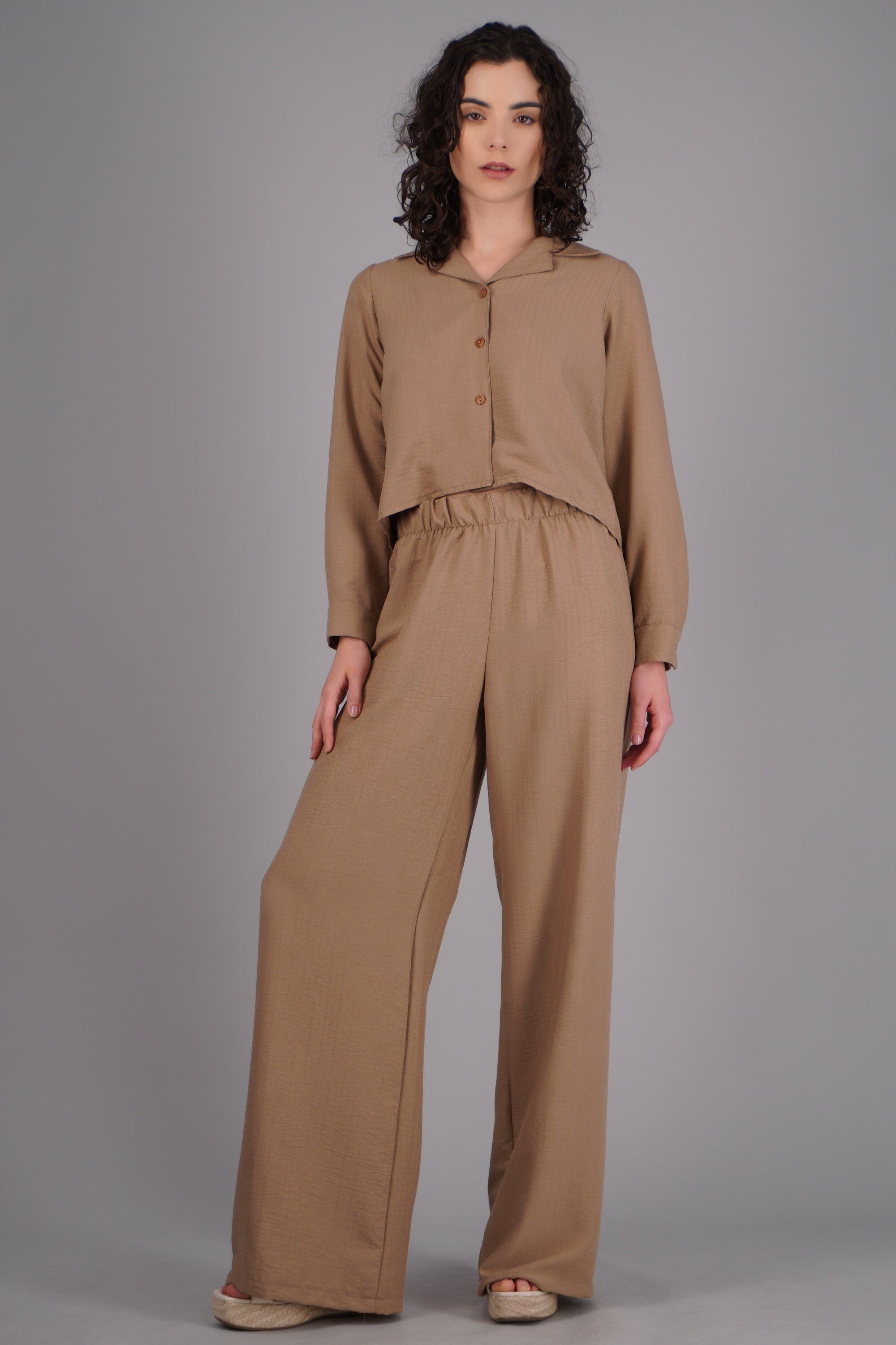 Pantalon pretina elastico BEIGE