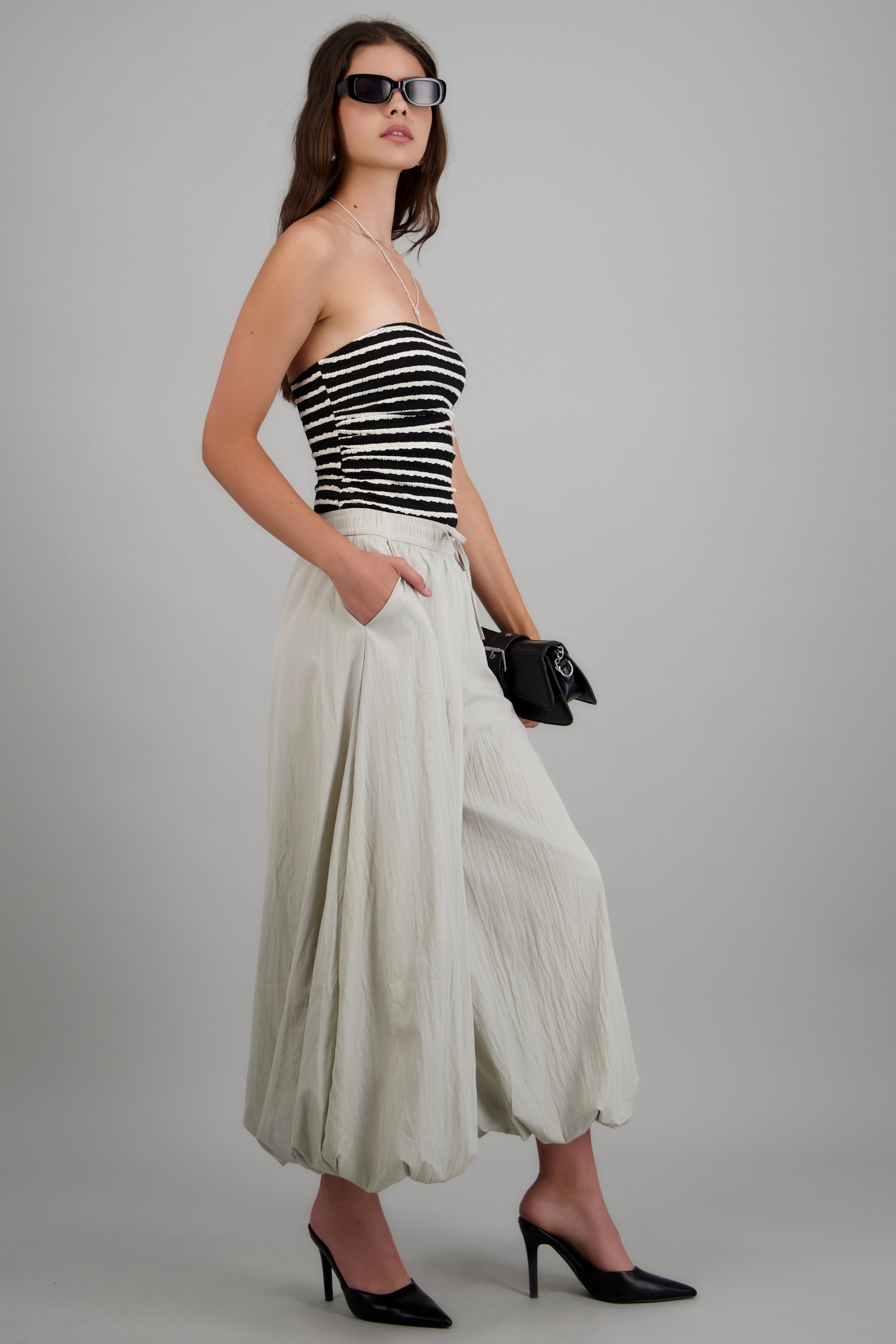 Pantalones globo BEIGE