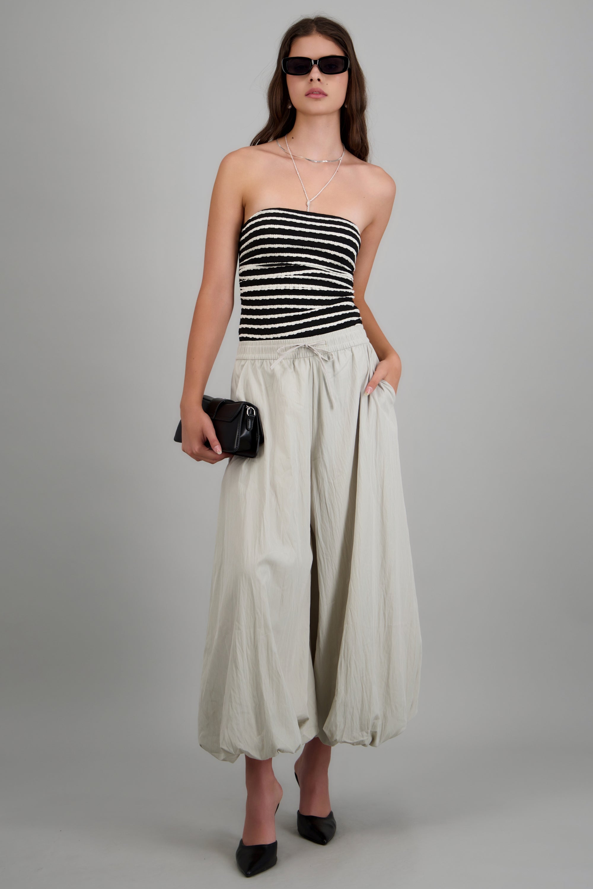 Pantalones globo BEIGE