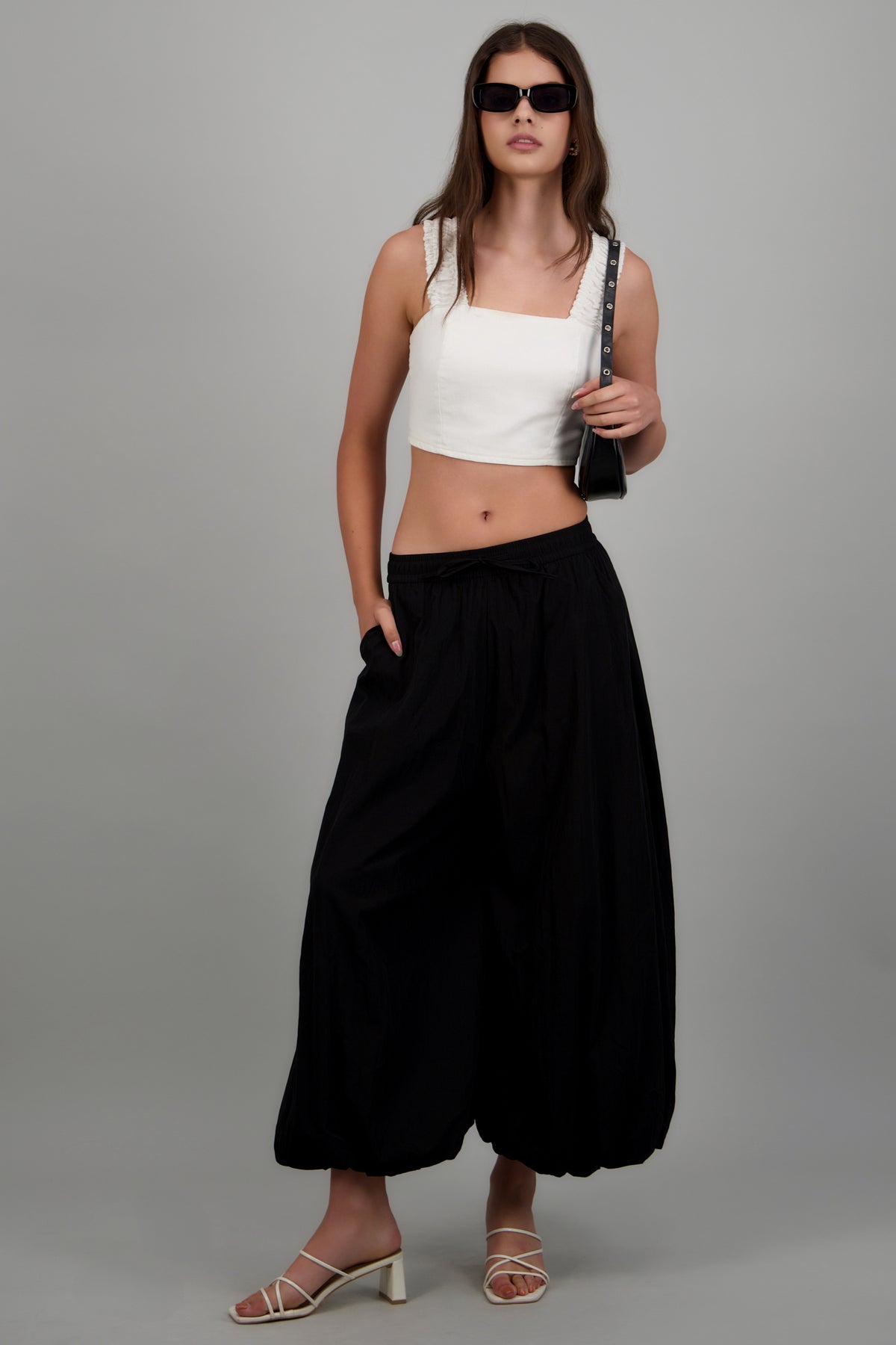 Pantalones globo NEGRO