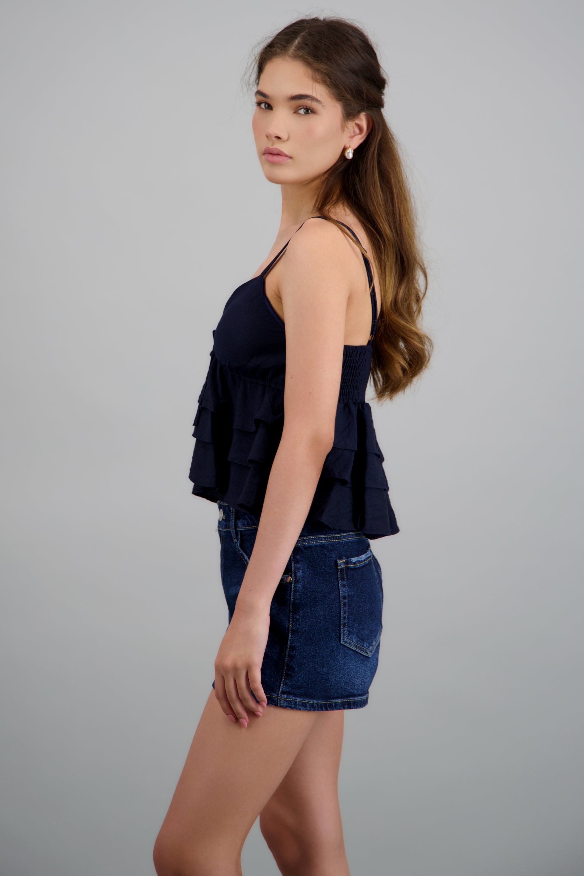 Top tirantes con olanes MARINO