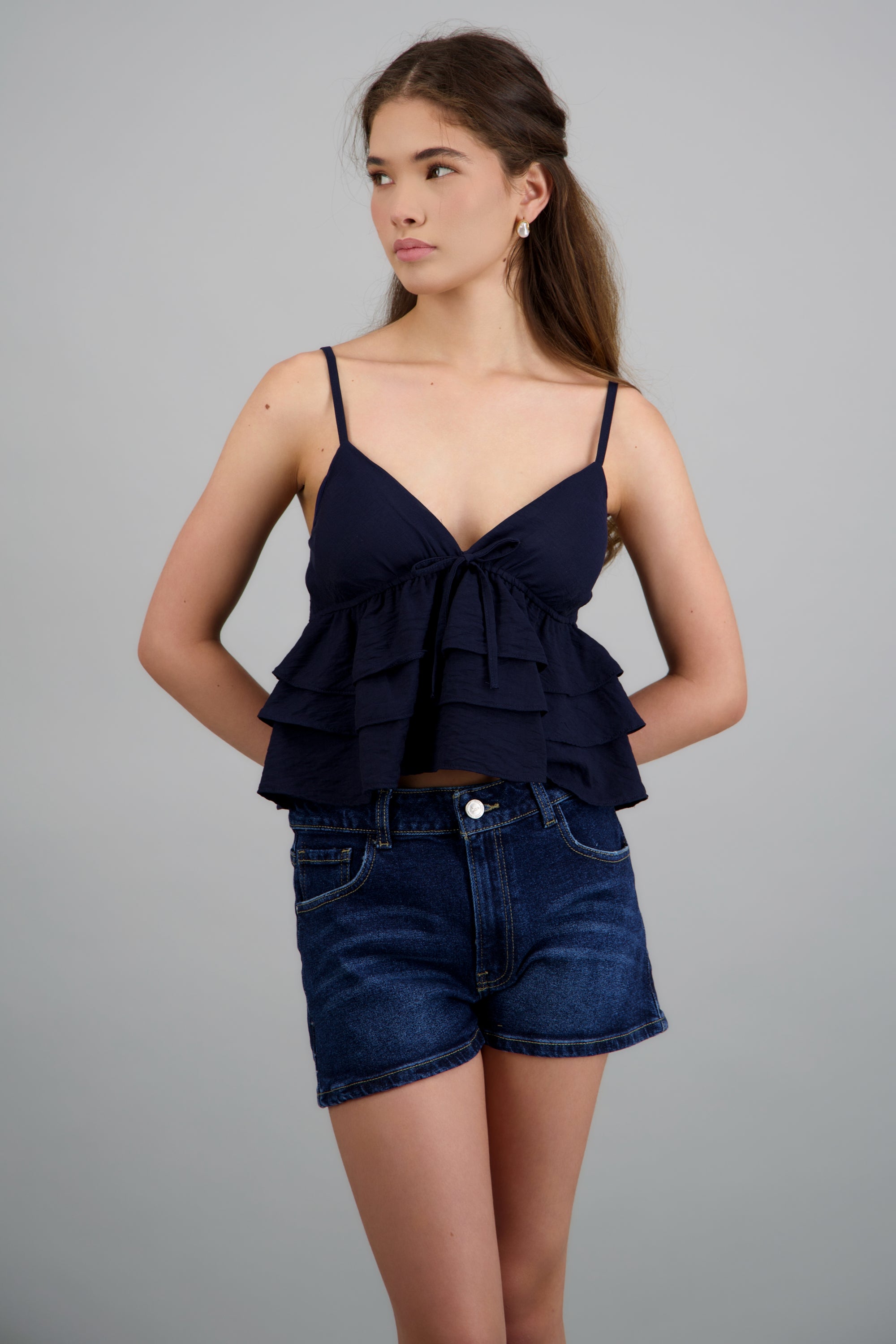 Top tirantes con olanes MARINO