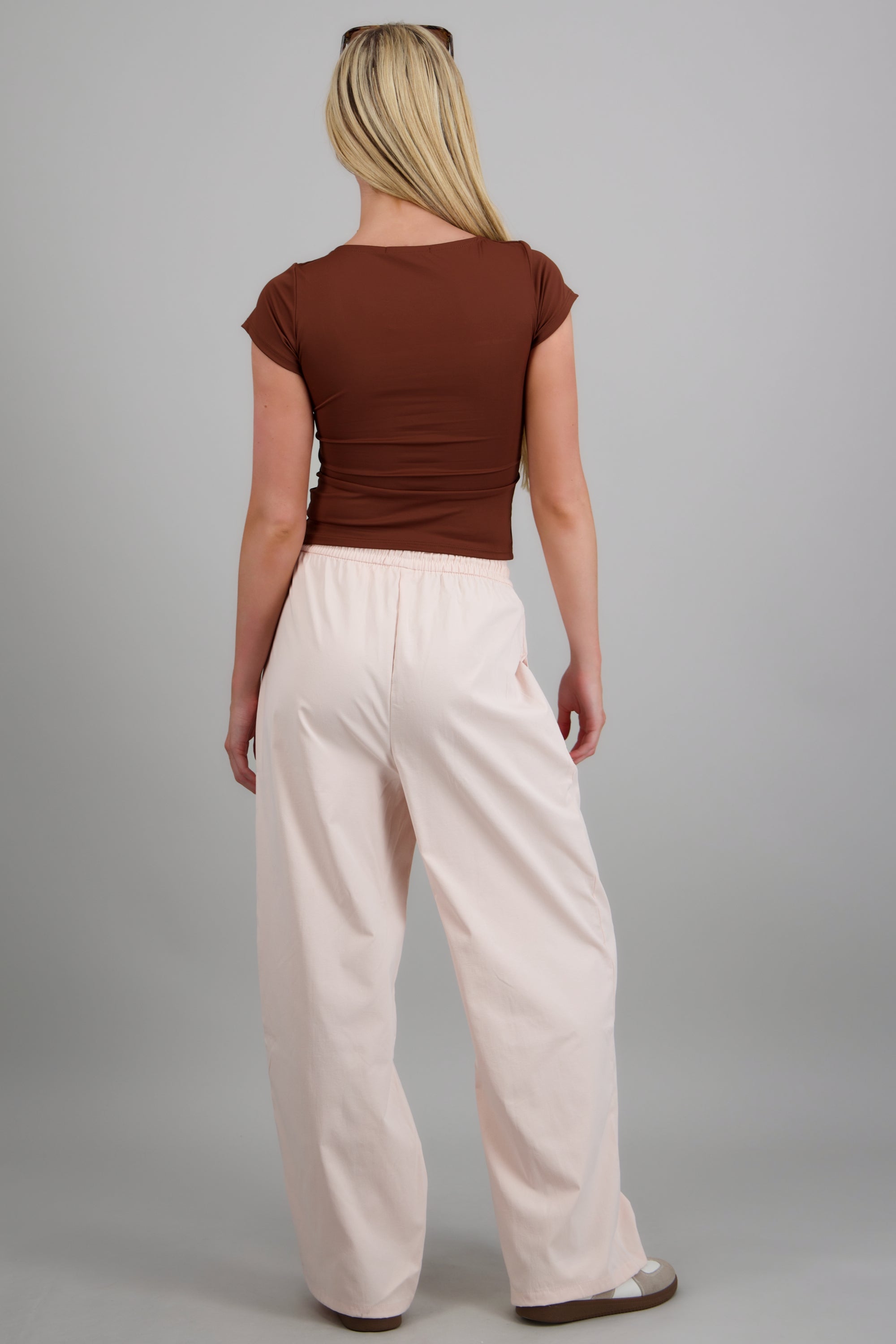 Pantalones con jareta ROSA PASTEL